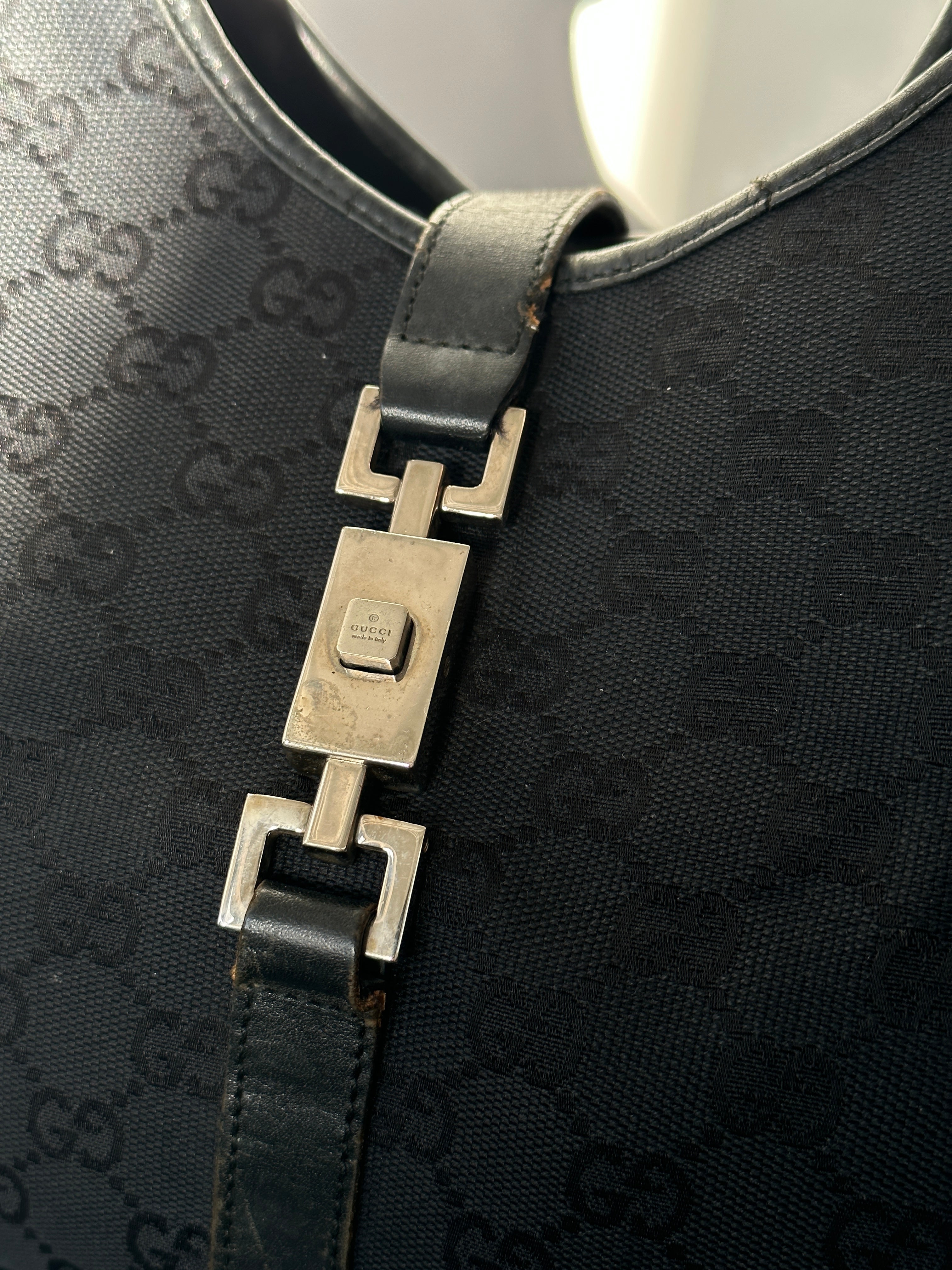 Gucci Jackie 2000s Monogram Shoulder Bag - SYLK