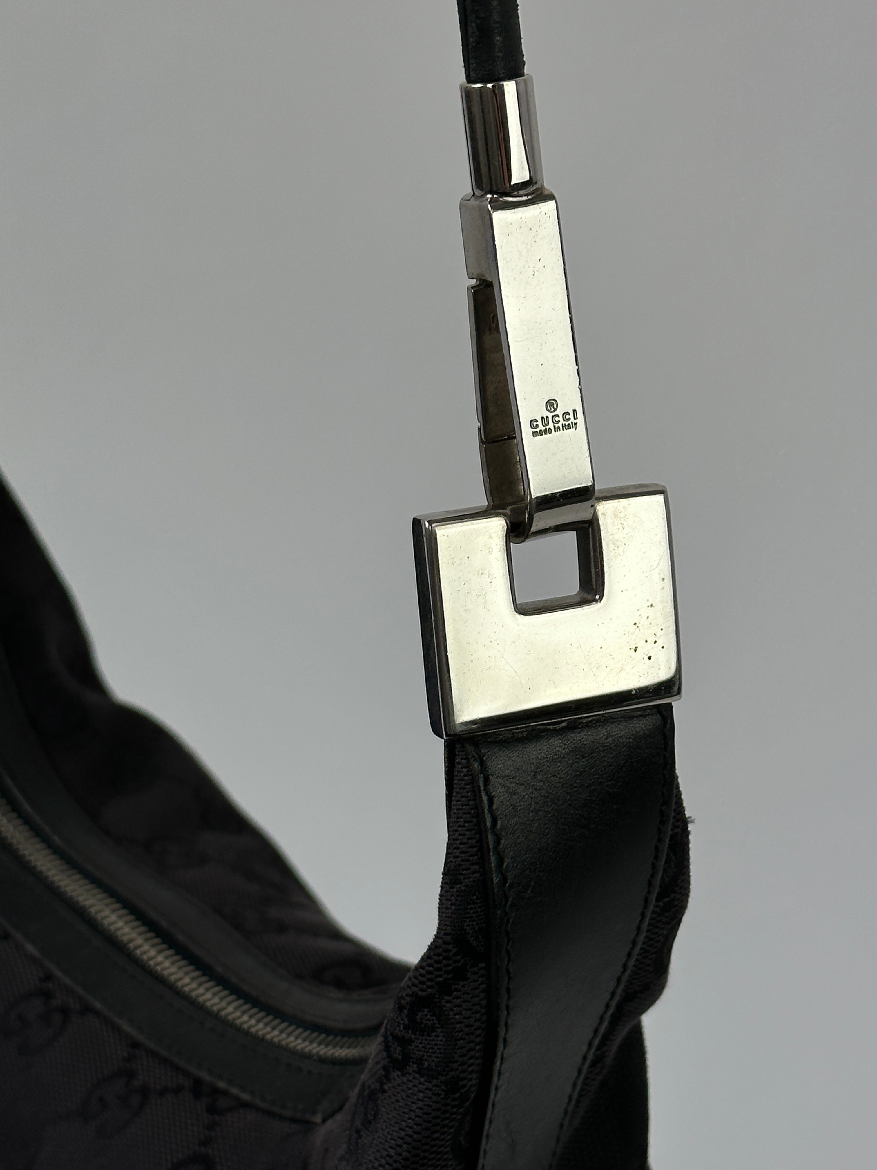 Gucci GG Monogram Hobo Canvas Shoulder Bag - SYLK