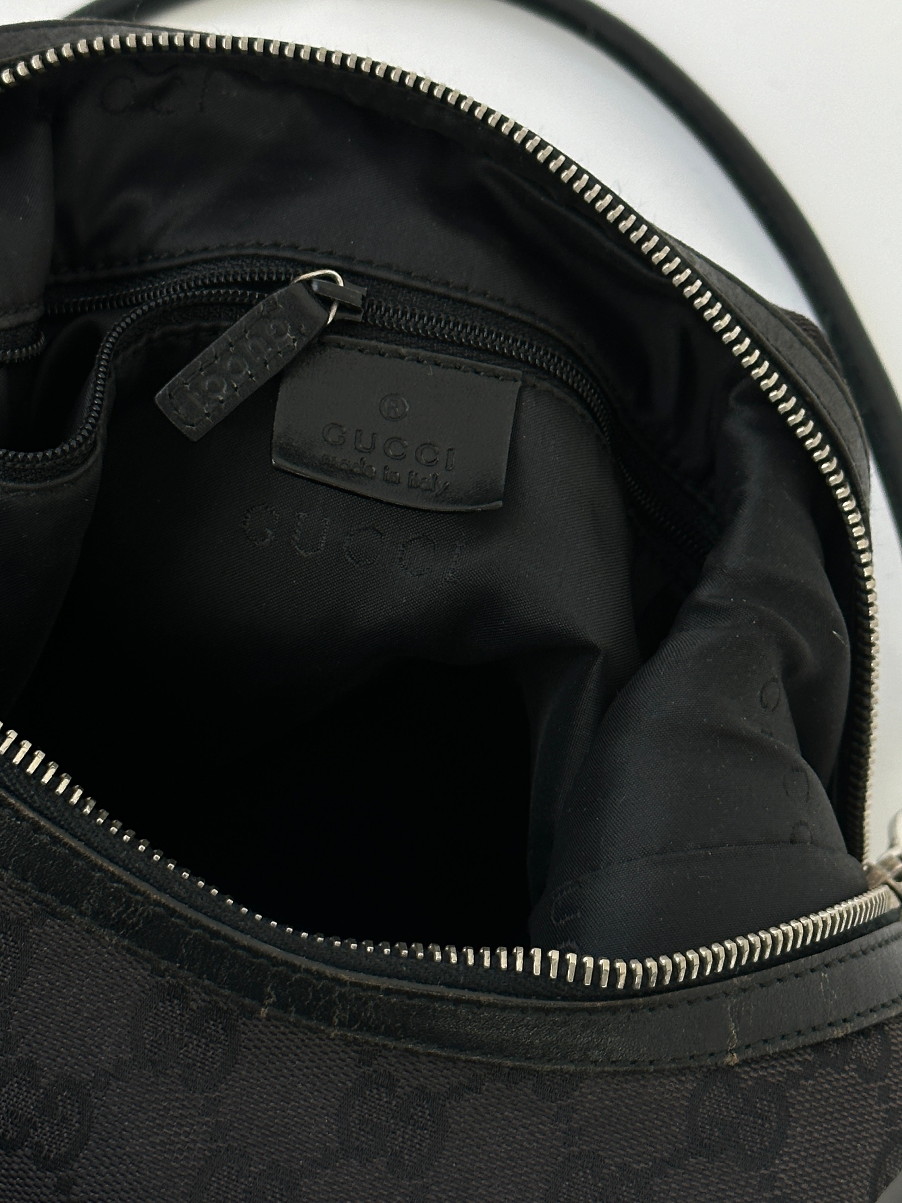 Gucci GG Monogram Hobo Canvas Shoulder Bag - SYLK