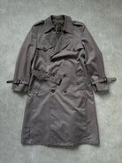 Christian Dior Monsieur 1980s Double Breasted Belted Trench - L