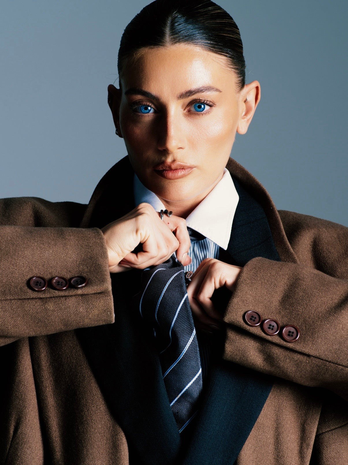 Burberry Black Label 2000s Pure Silk Striped Tie