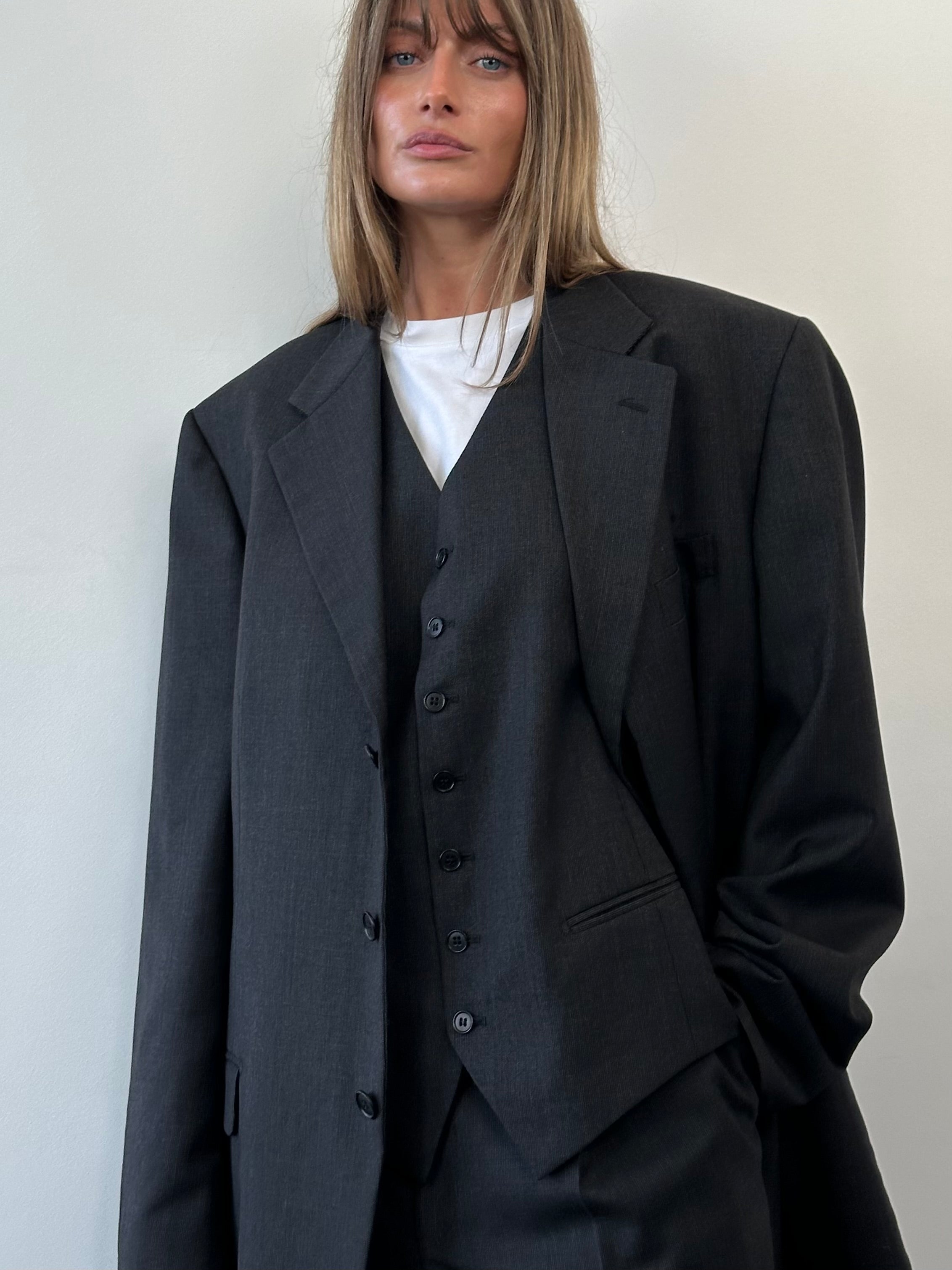 Pal Zileri Pure Wool Single Breasted Three Piece Suit - 46R/W34 - SYLK