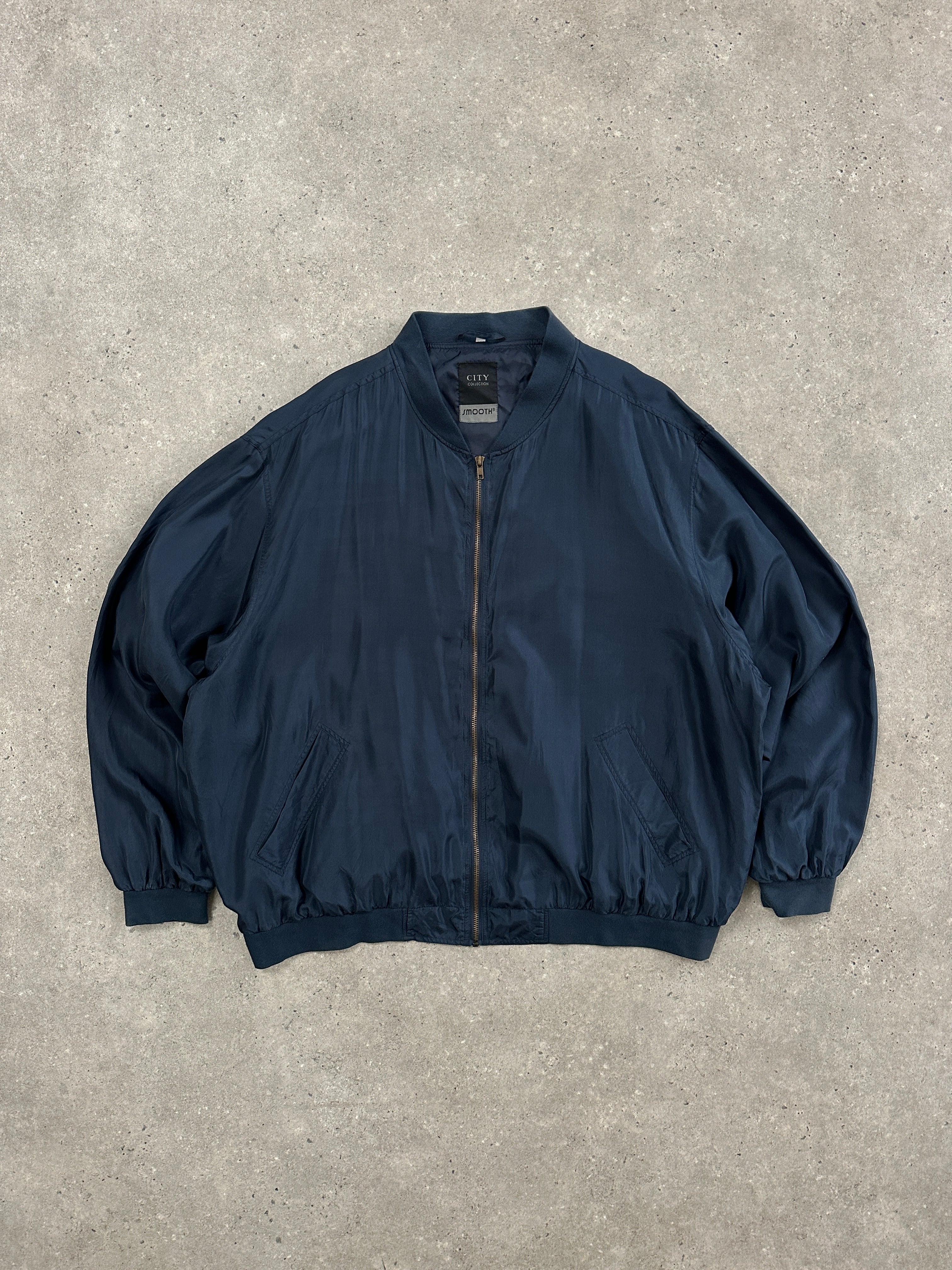 Vintage 1980s Pure Silk Bomber Jacket - XXL - SYLK