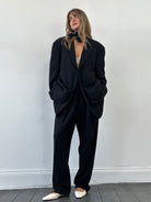 Giorgio Armani 00s Pure Wool Oversized Relaxed Suit - 44R/W36 - SYLK