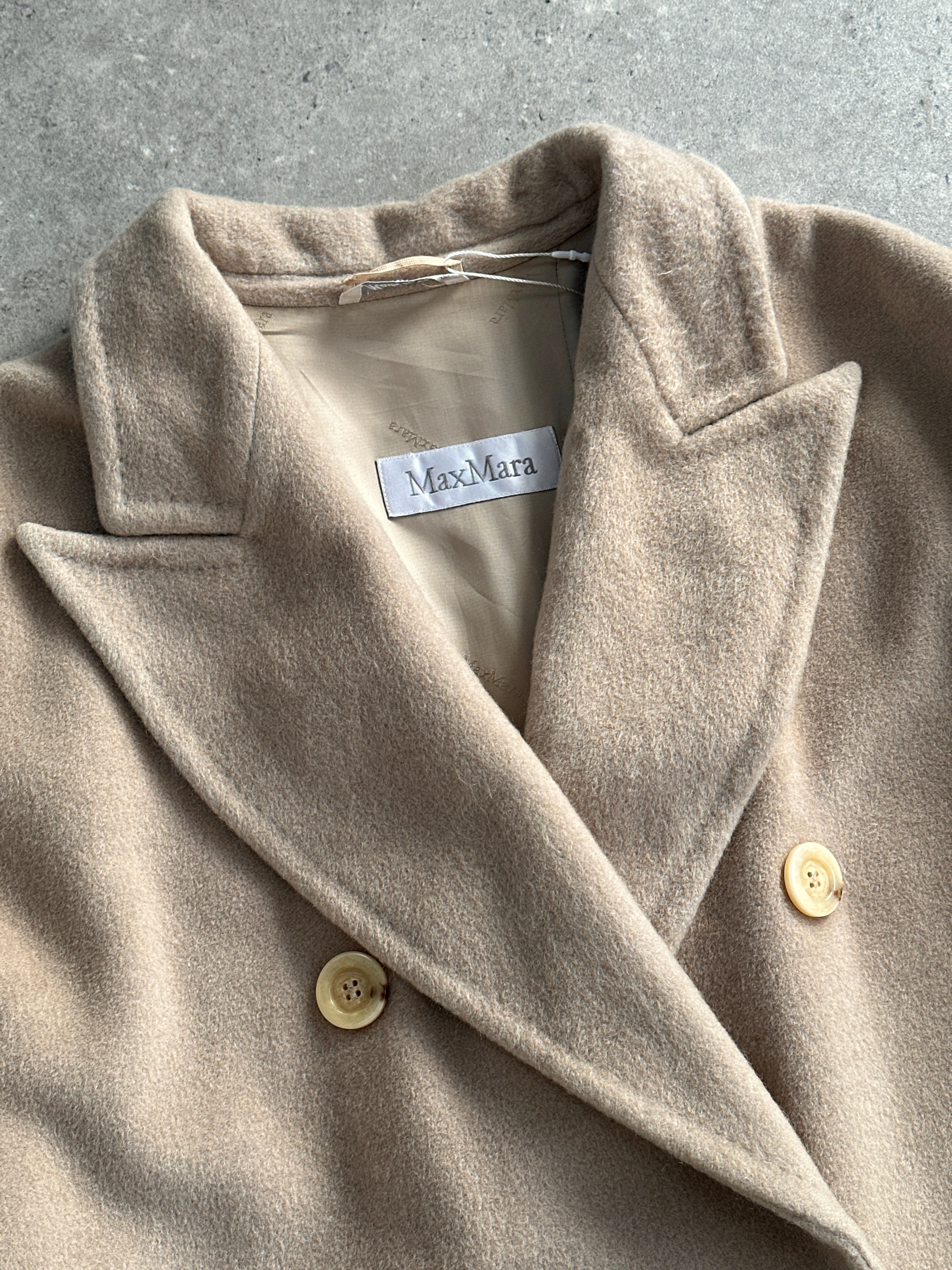 Max Mara Wool Cashmere Double Breasted Floor Length Coat - XL - SYLK
