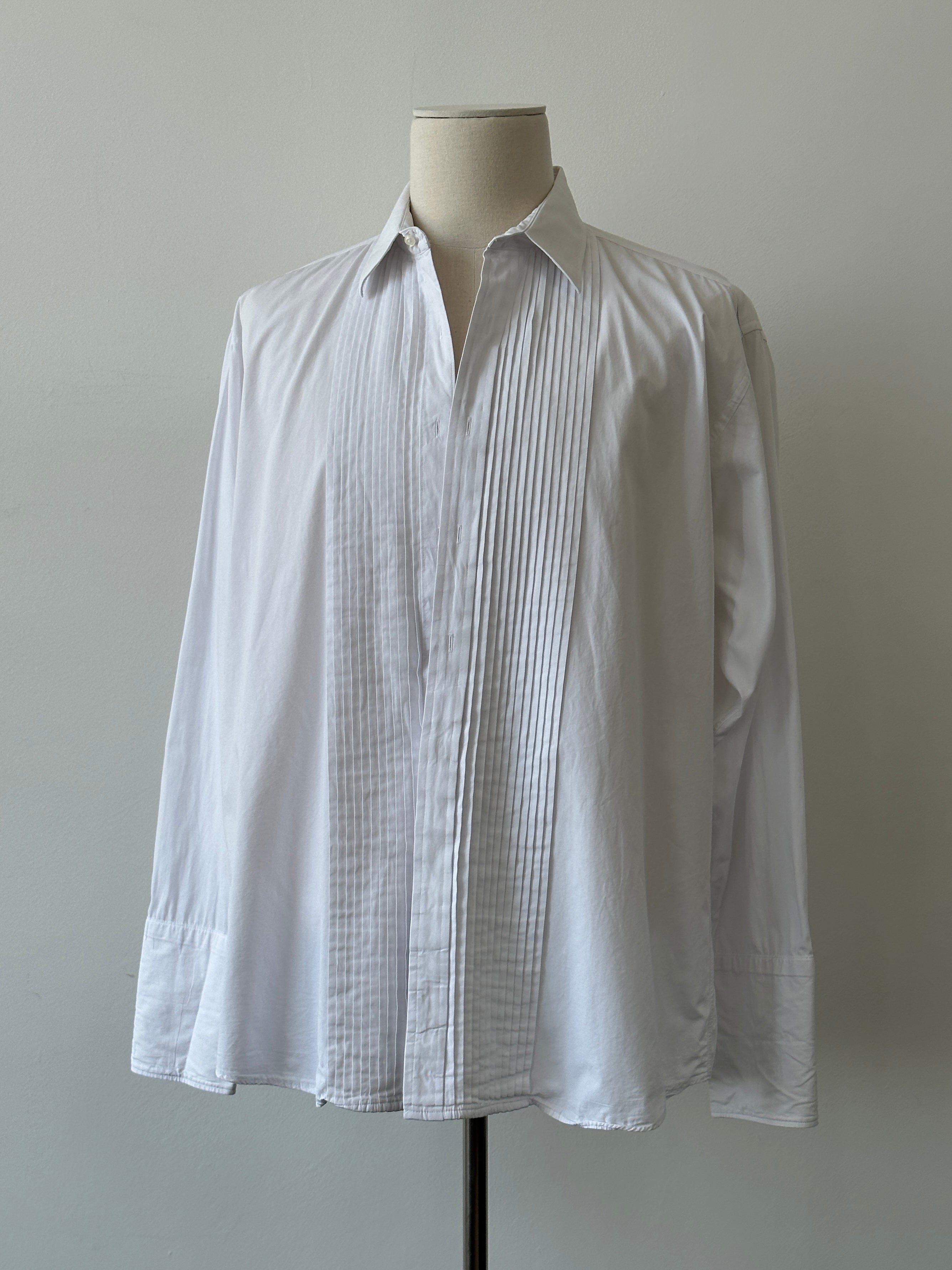 Christian Dior Monsieur 1990s Pure Cotton Tuxedo Shirt - XXL | SYLK