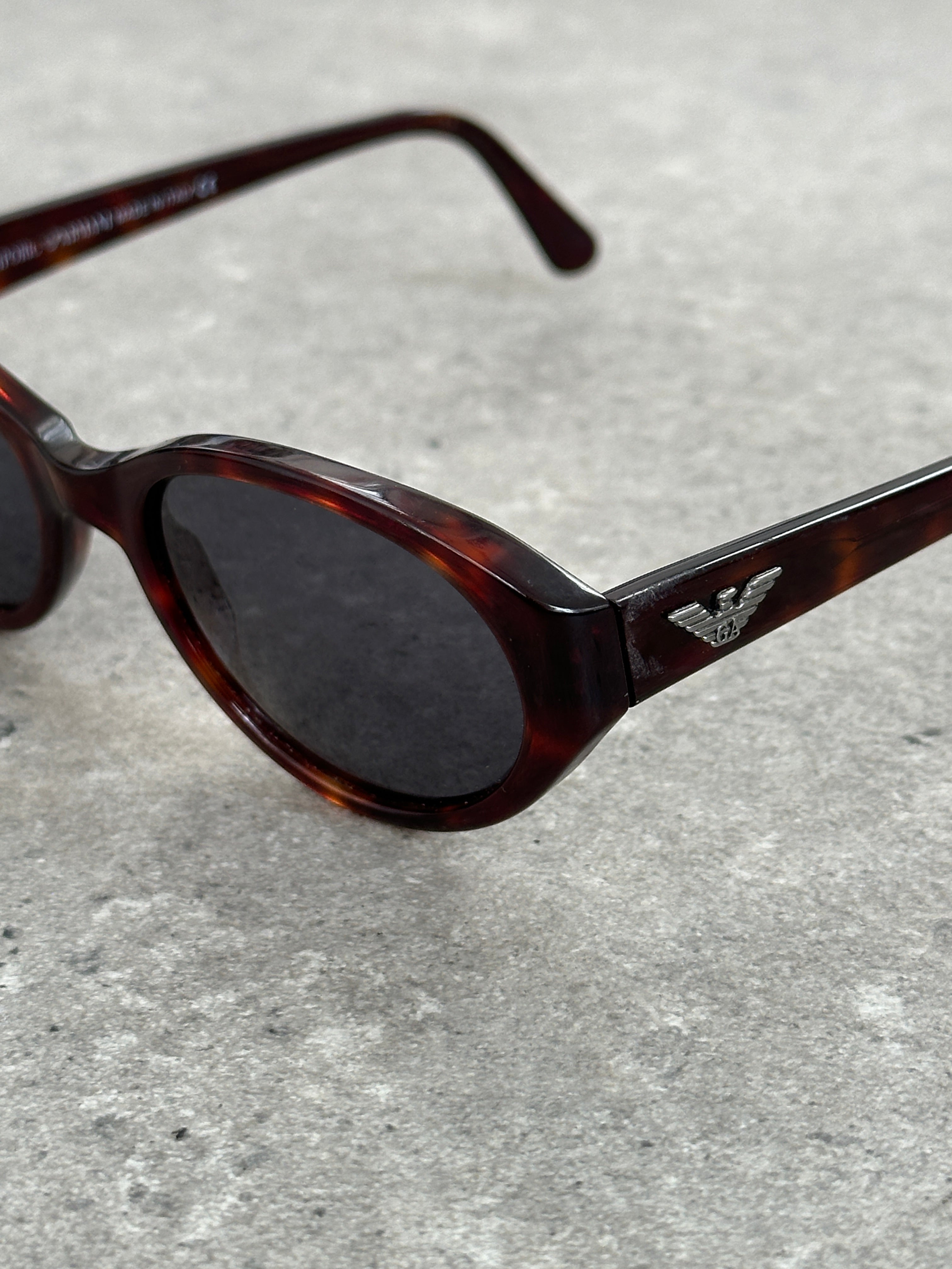 Emporio Armani 2000s Oval Logo Sunglasses