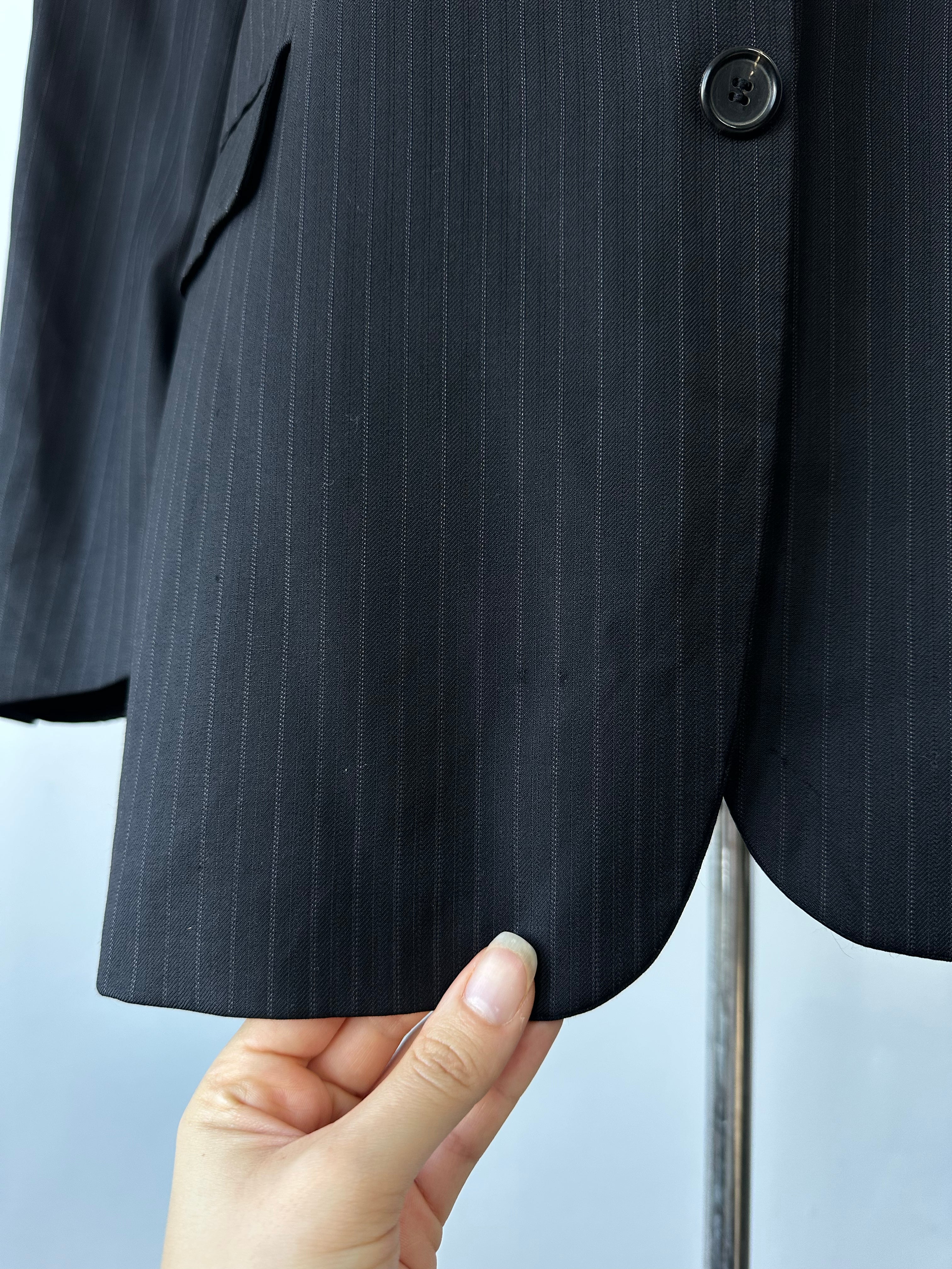 Hugo Boss x Loro Piana 1990s Pure Wool Striped Blazer - 48R