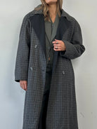 Vinatge Reversible Wool Belted Trench Coat - XL - SYLK