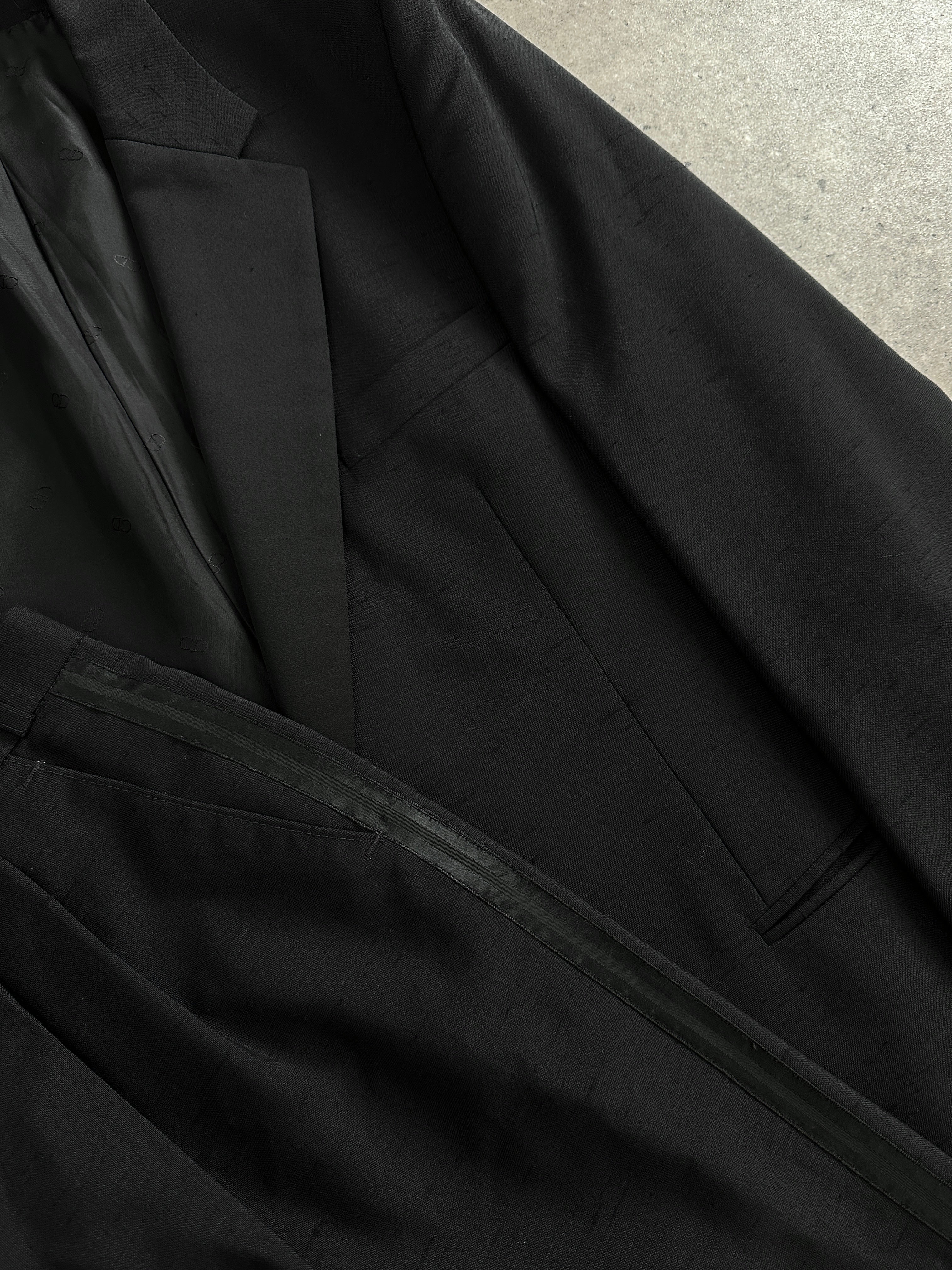Christian Dior Monsieur 1990s Tuxedo Pure Wool Single Breasted
