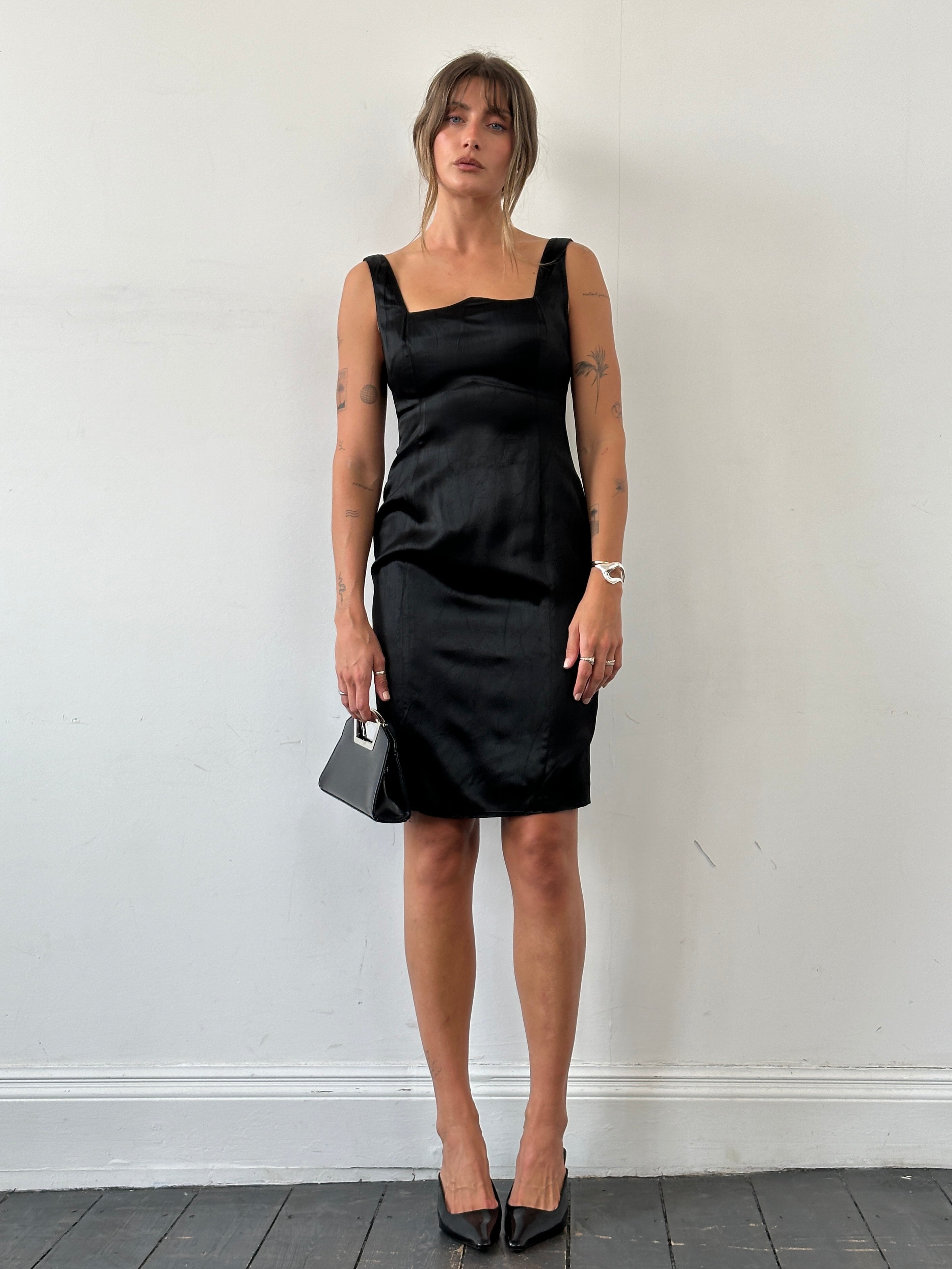 Versace Versus Satin Fitted Dress