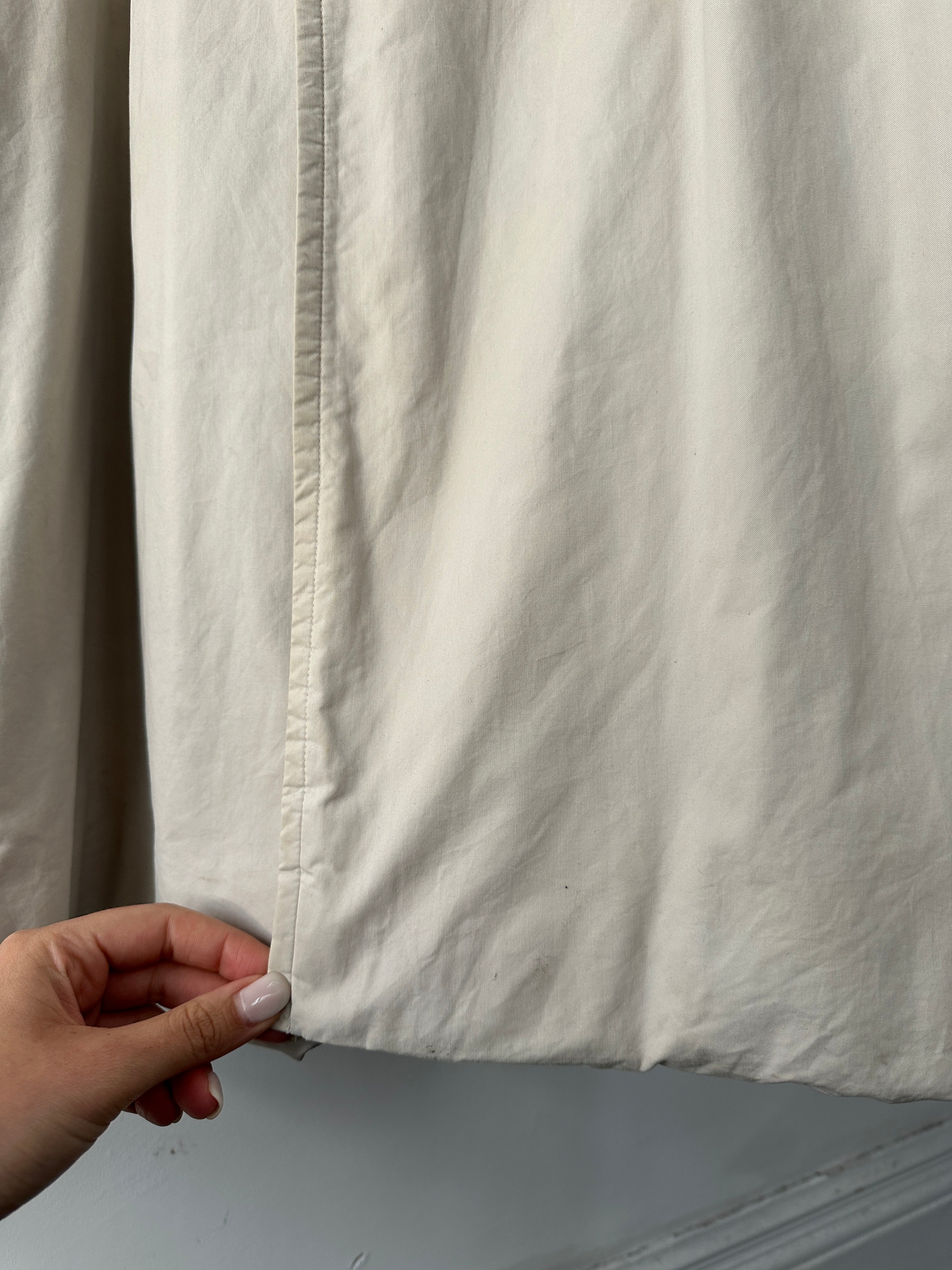 Burberry Pure Cotton Double Breasted Trench Coat - XL - SYLK