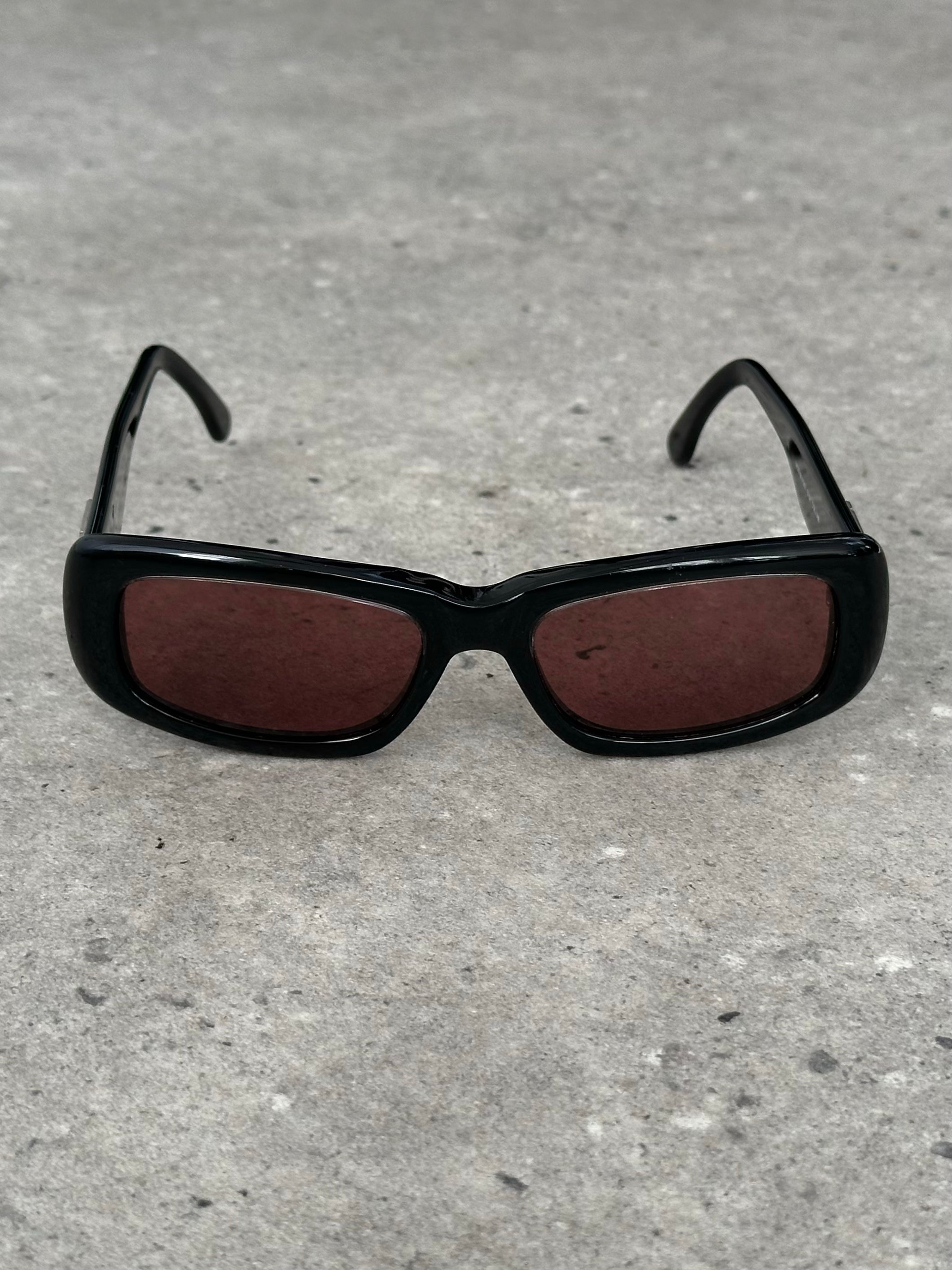Fendi 1990s Logo Rectangle Sunglasses