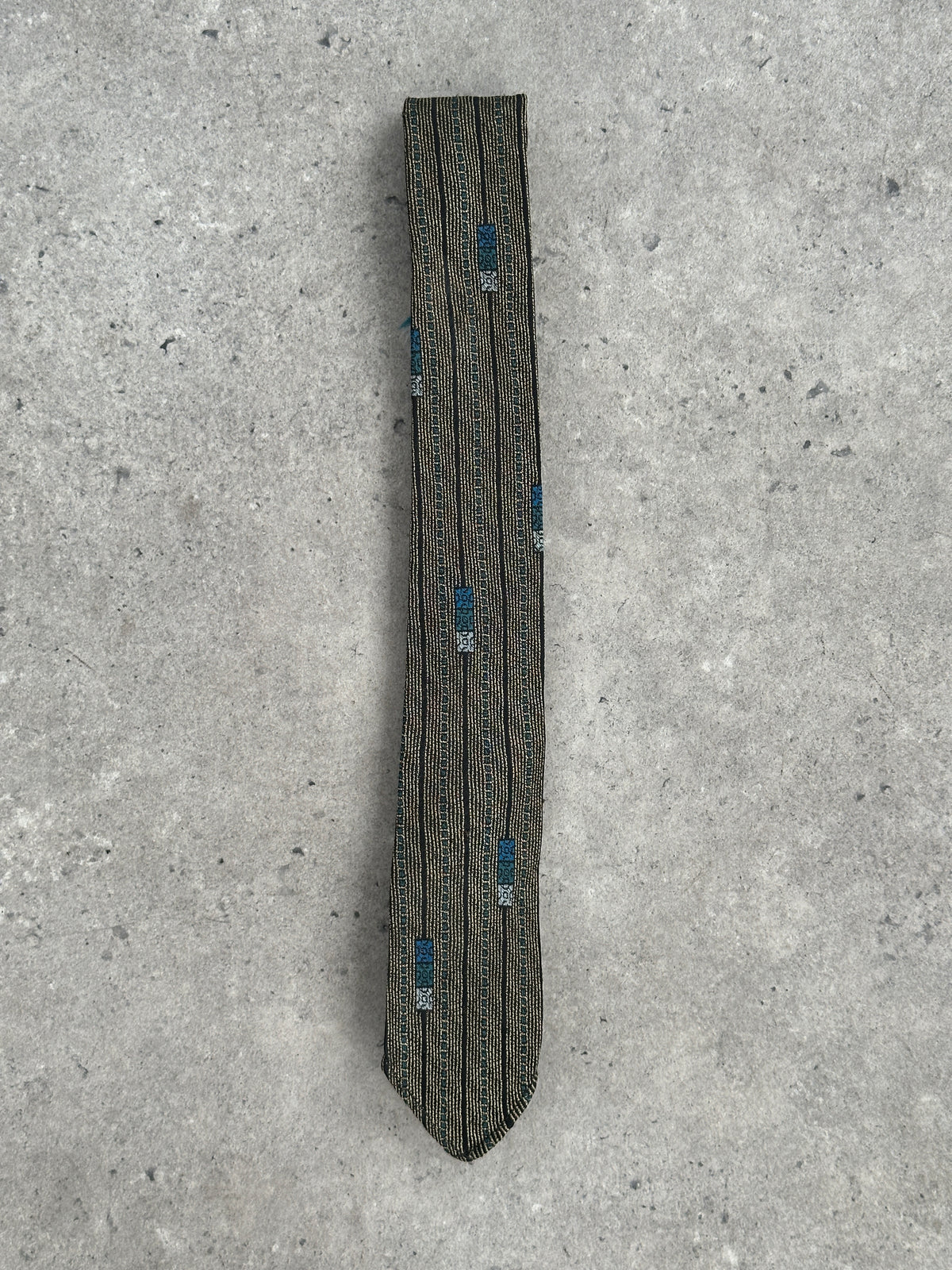 Vintage 1980s Wool Striped Tie