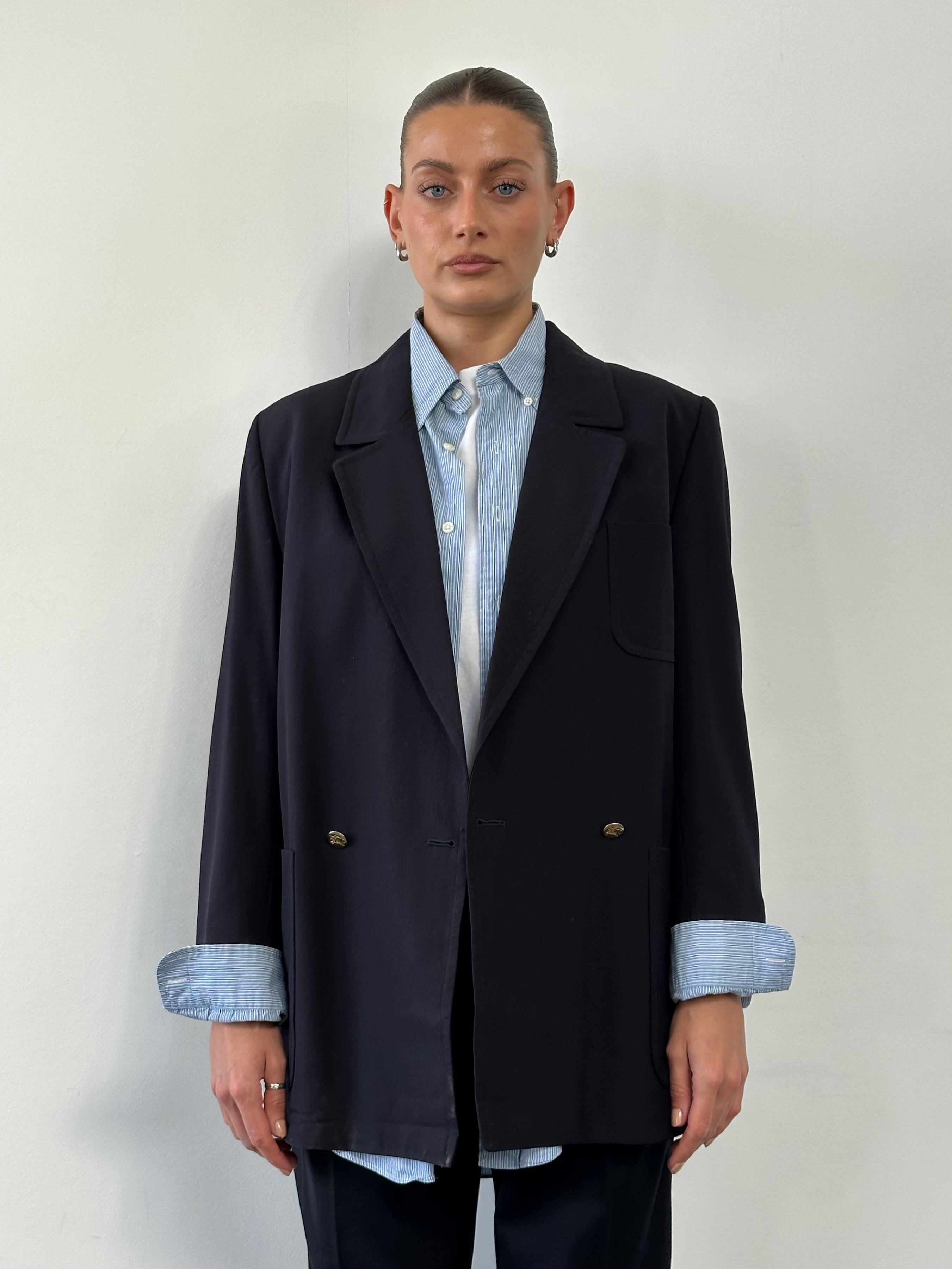 Burberry Pure Wool Bespoke Button Blazer - M - SYLK