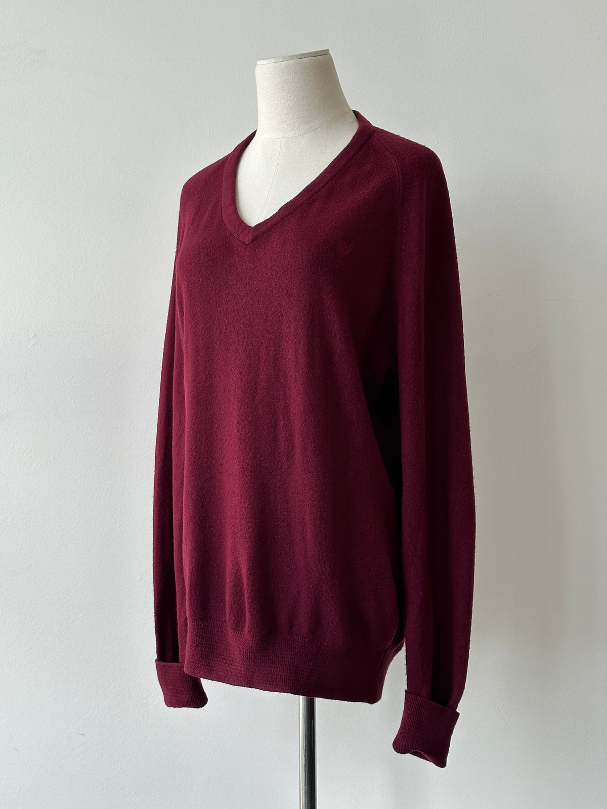 Christian Dior 1990s V Neck Logo Jumper - M