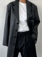 Vintage Leather Trench Coat - XL - SYLK