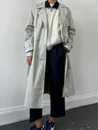 Vintage Shower Proof Belted Trench Coat - L - SYLK