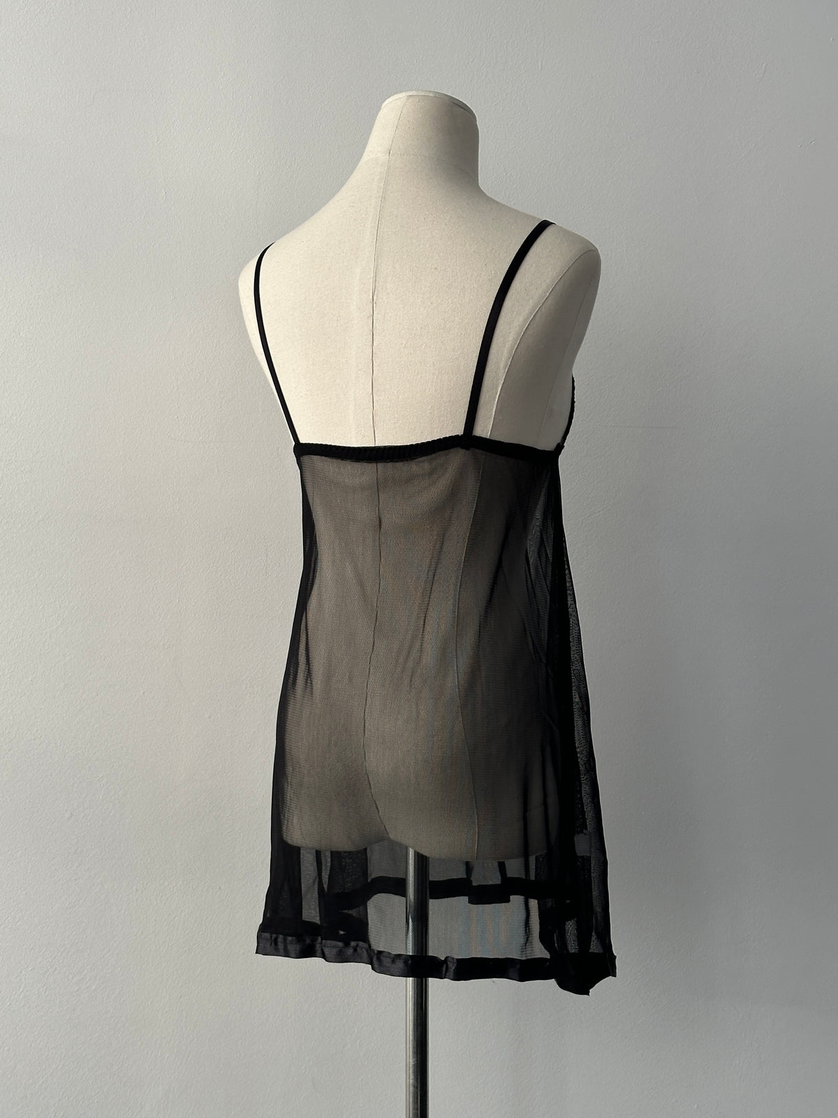 Vintage 2000s Sheer Babydoll Sleeveless Top - S