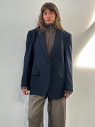 Christian Dior Monsieur 1990s Pure Wool Single Breasted Blazer - 44R/XL - SYLK