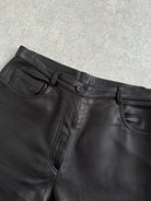 Jaeger 90s Straight Leg Leather Trousers - W30 - SYLK