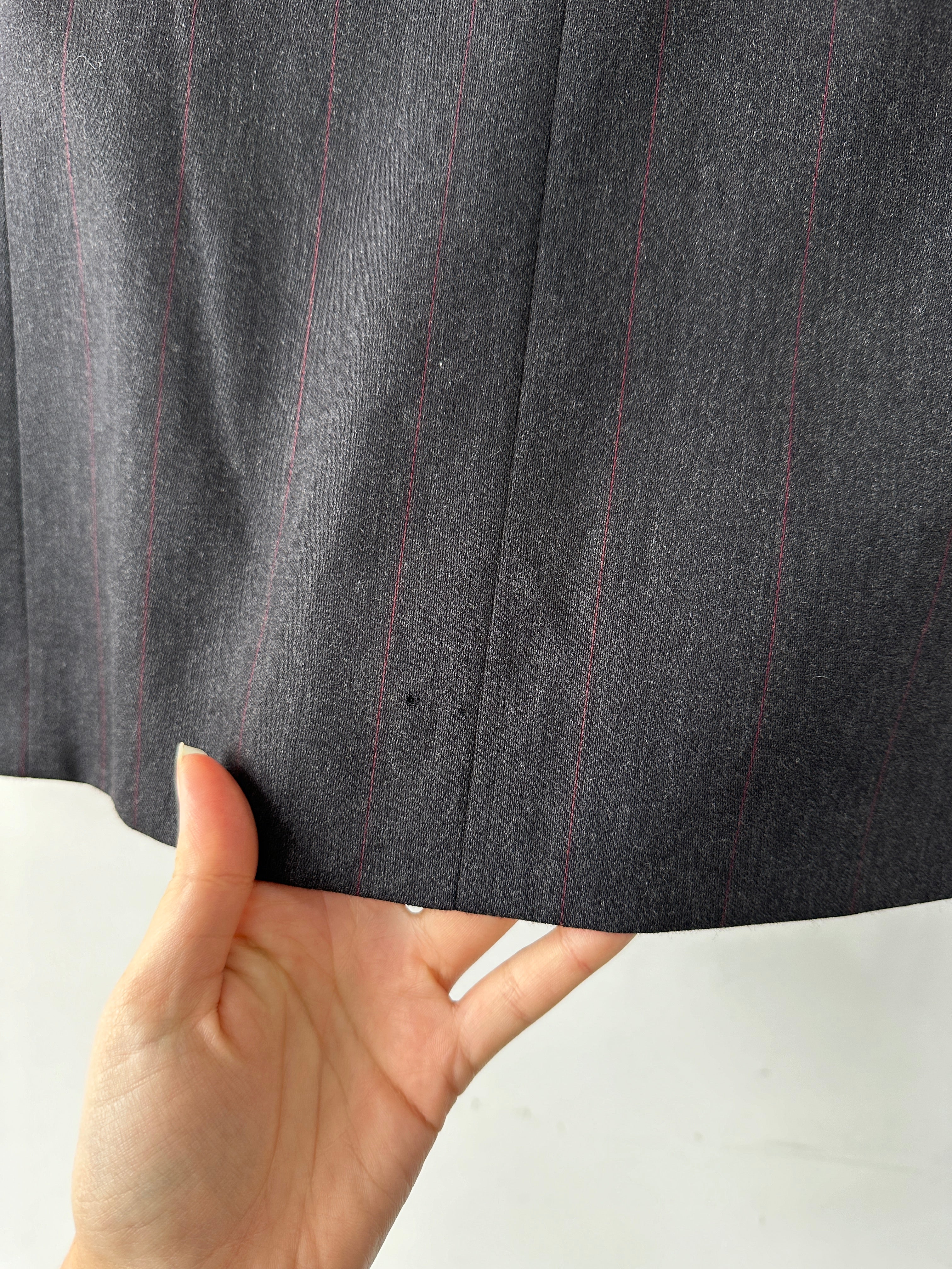 Valentino virgin wool double-breasted blazer in size 36R/S, tailored fit with classic lapels and structured design.