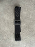 Vintage 1990s Square Buckle Woven Leather Belt - W31-35 - SYLK