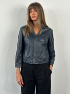 Armani Jeans 2000s Lamb Leather Jacket - S - SYLK