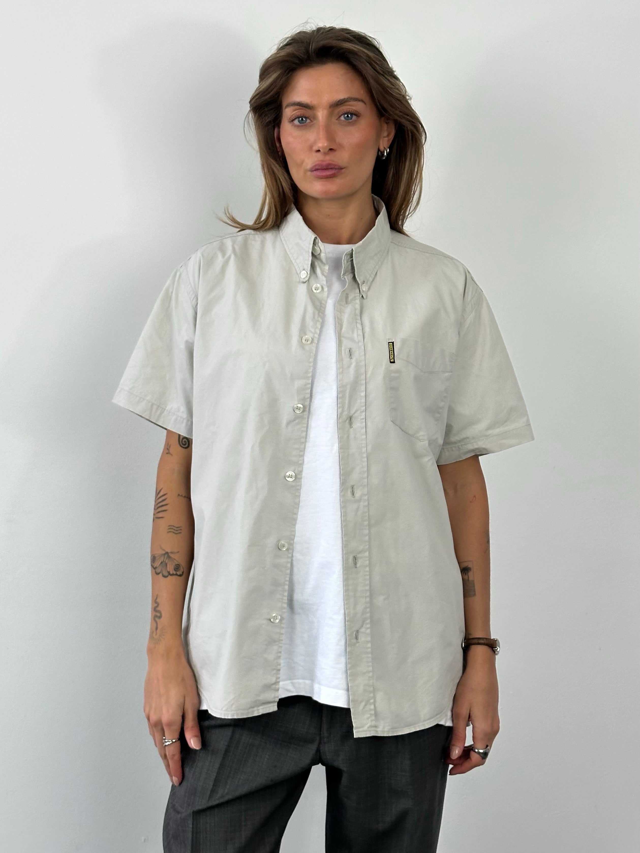 Armani Jeans 1990s Pure Cotton Short Sleeve Shirt - M