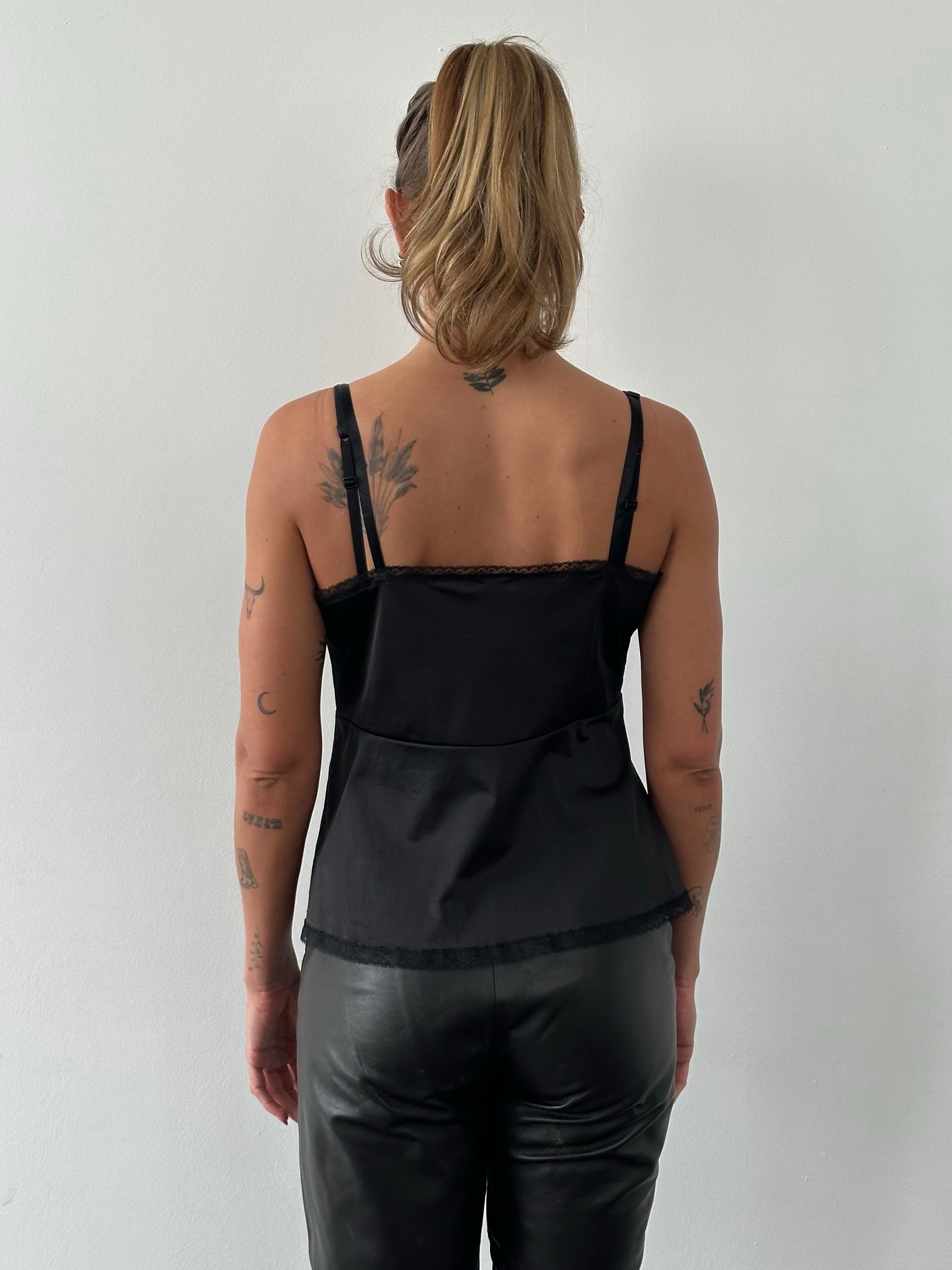 Vintage 1990s Lace Sleeveless Cami Top - M/L