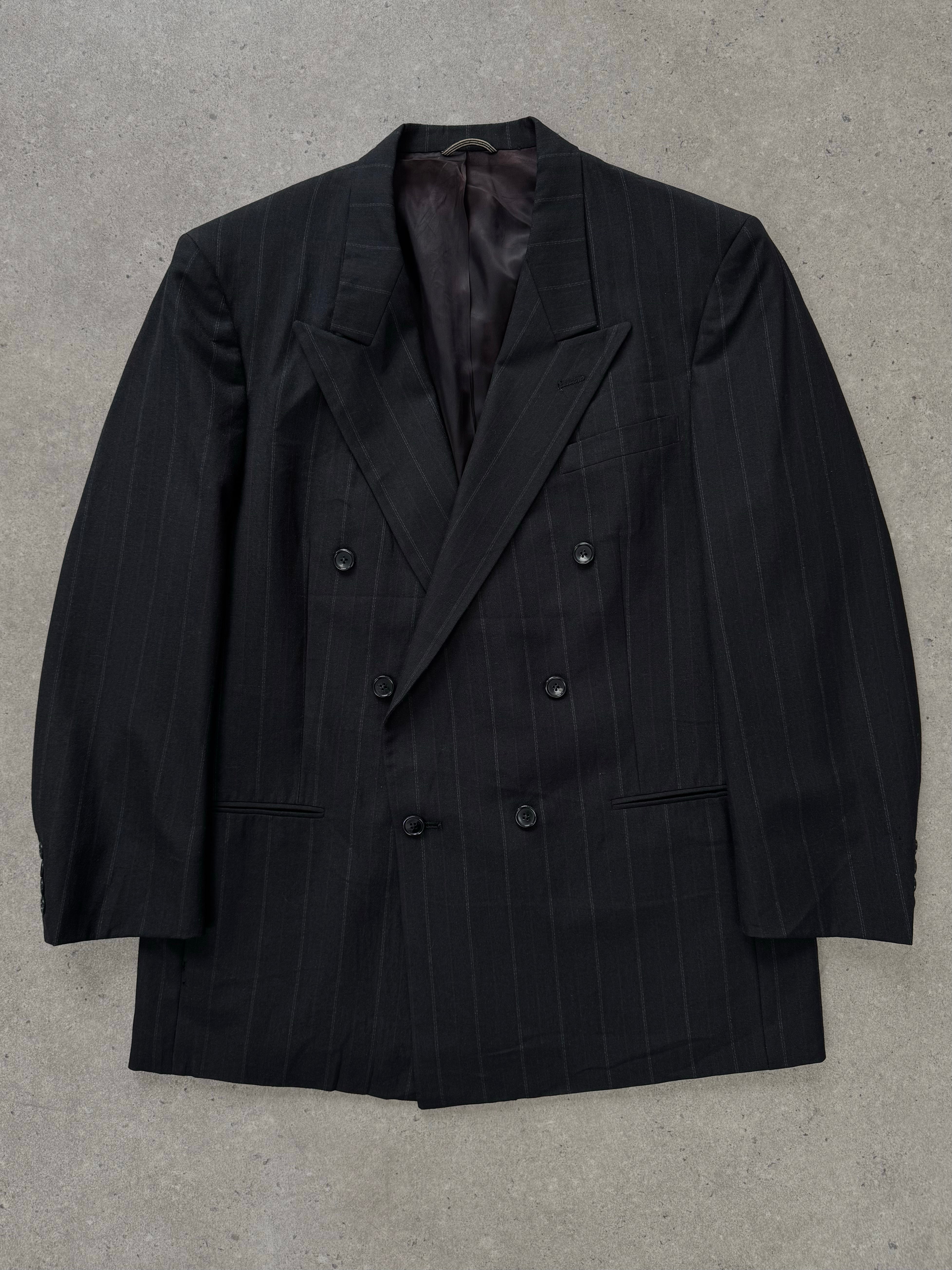 Christian Dior Monsieur 1980s Pure Wool Double Breasted Blazer - 44L/XL