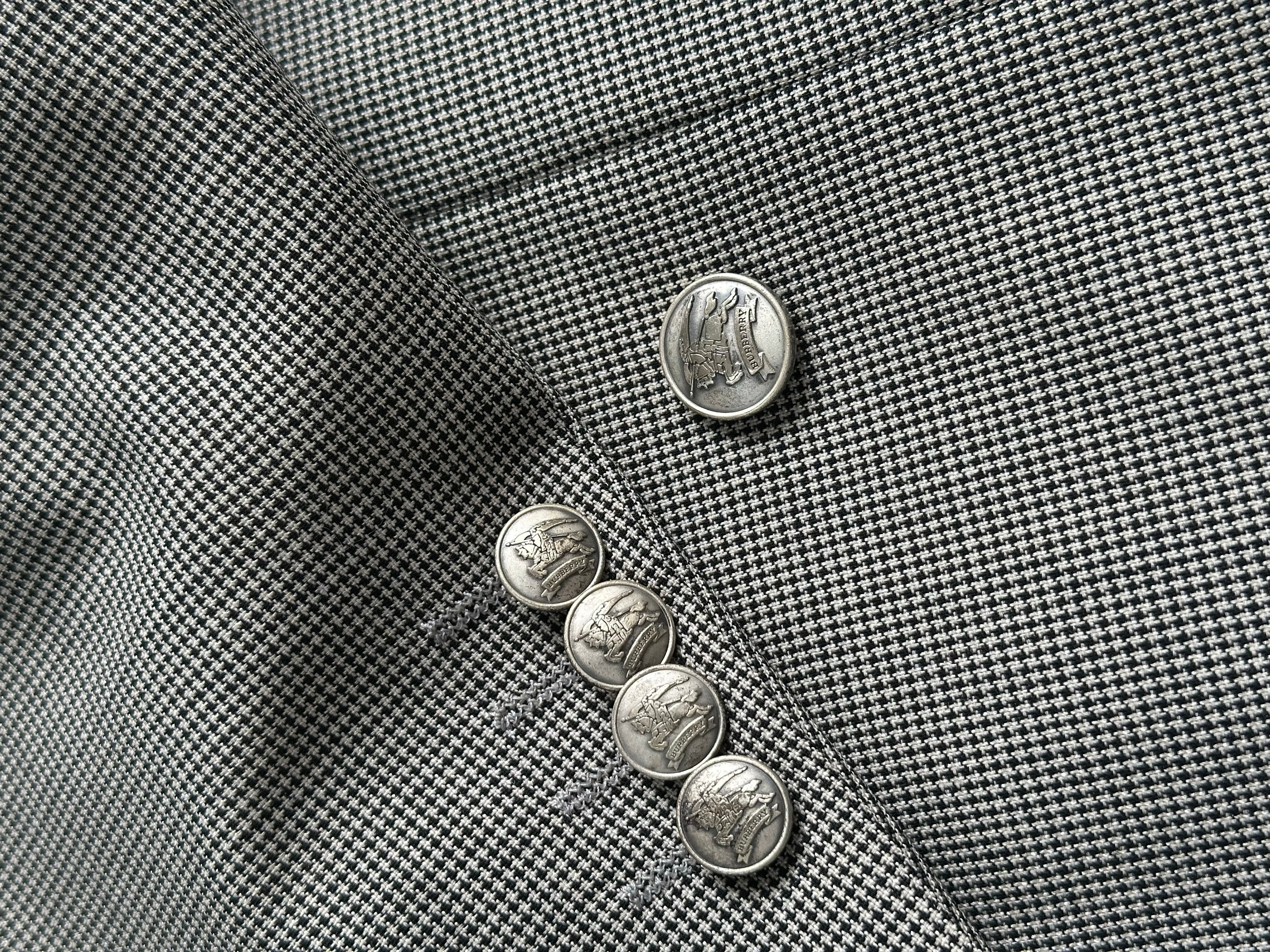 Burberry 1990s Bespoke Button Wool Double Breasted Blazer - 36S/L