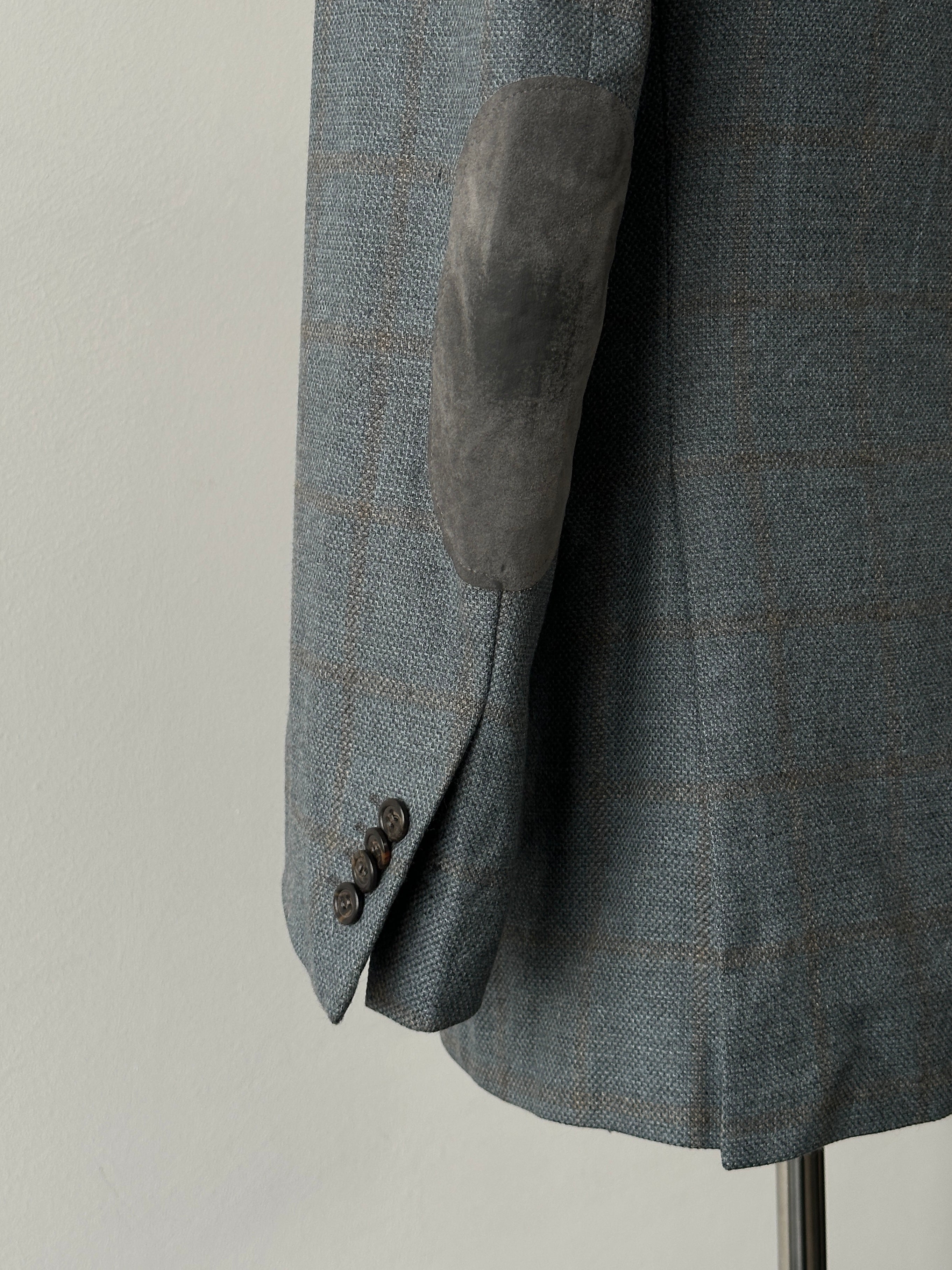 Loro Piana 1990s Check Wool Cashmere Blazer - 36R