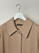 Vintage Wool Cashmere Concealed Placket Coat - M/L - SYLK