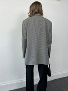 Vintage Pure Wool Dogtooth Single Breasted Blazer - XL - SYLK