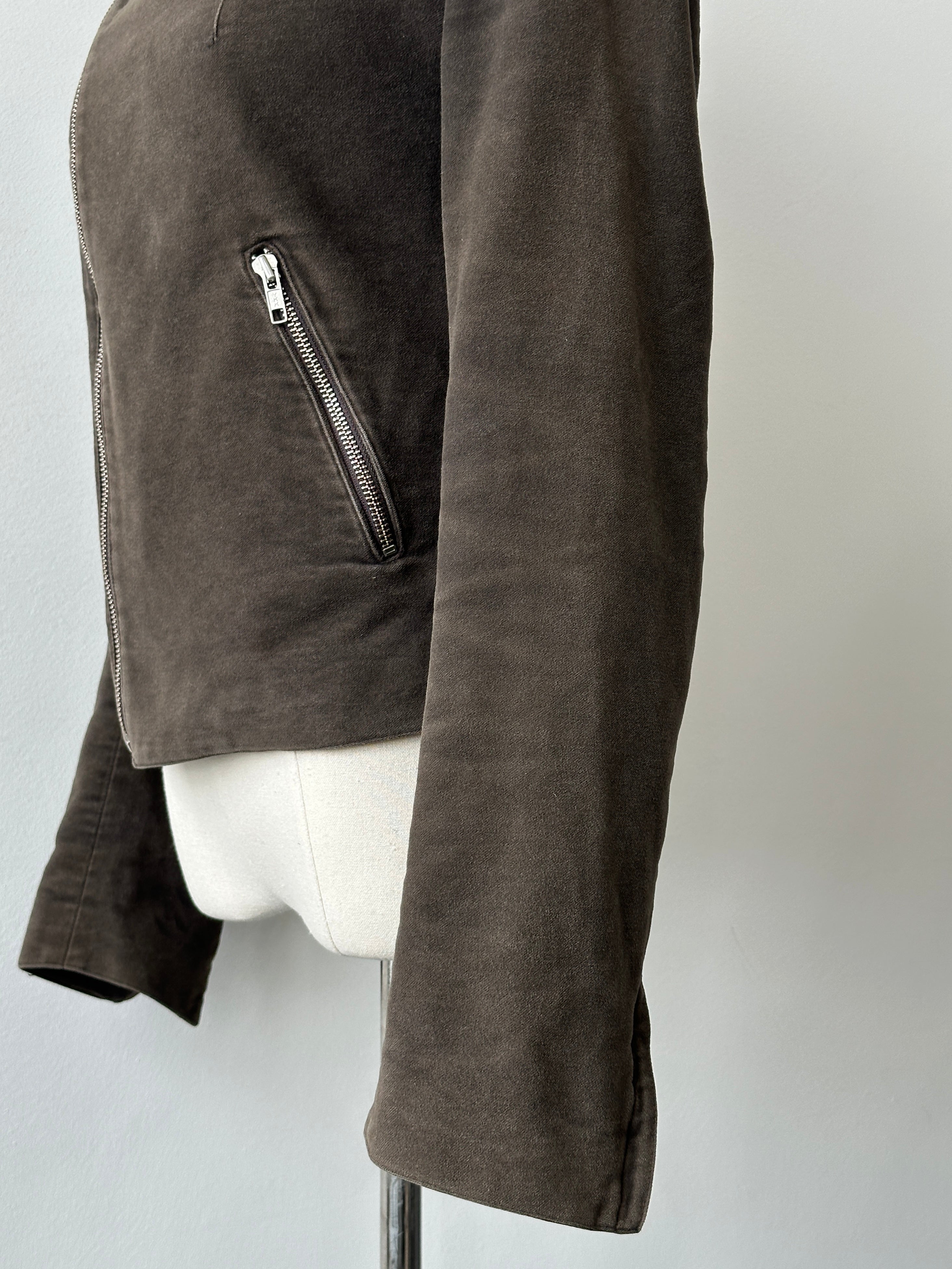 Jigsaw 2000s Pure Cotton High Neck Jacket - S