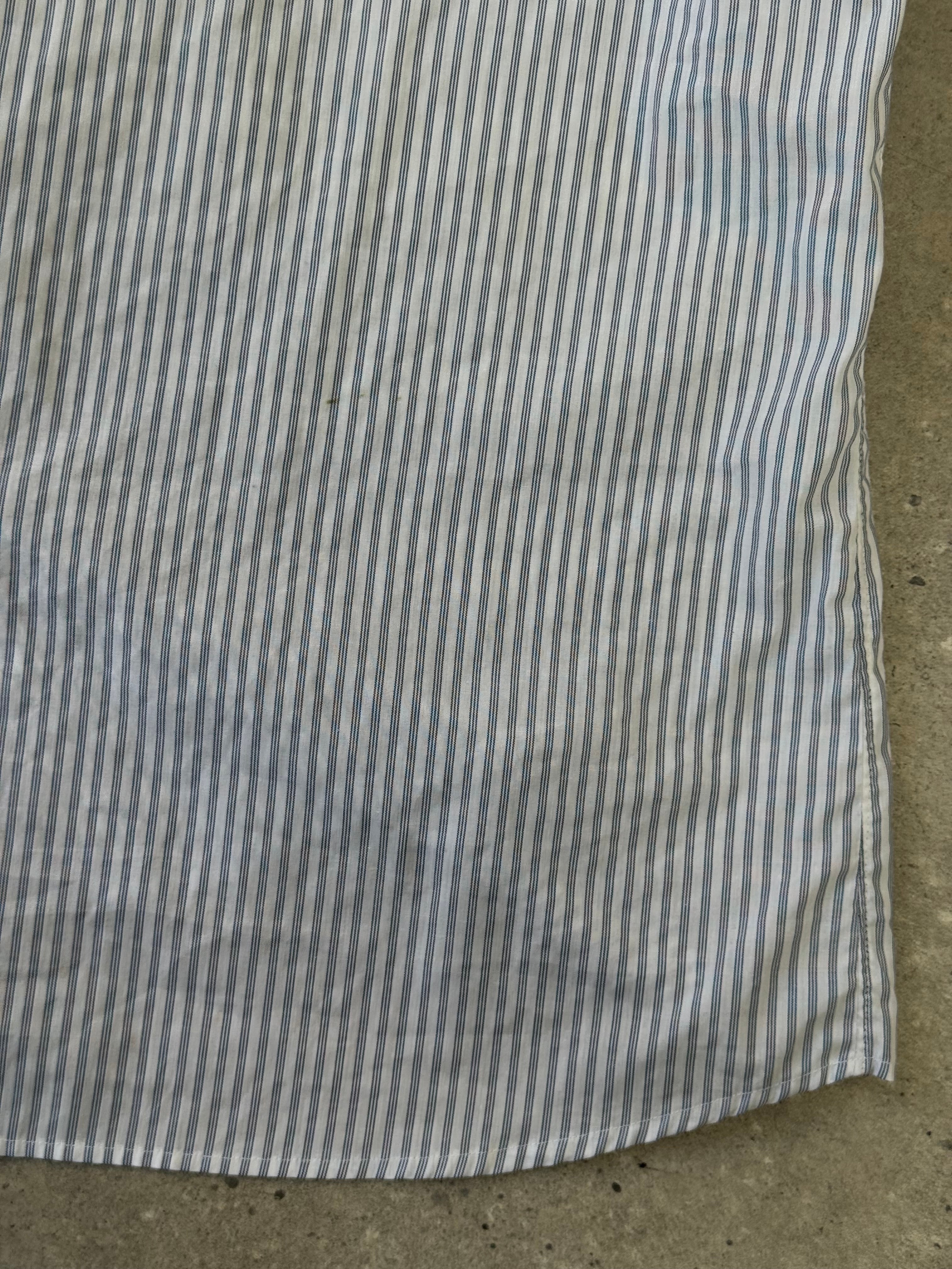 Christian Dior 1990s cotton striped logo shirt, men's S, featuring classic design and Dior branding.