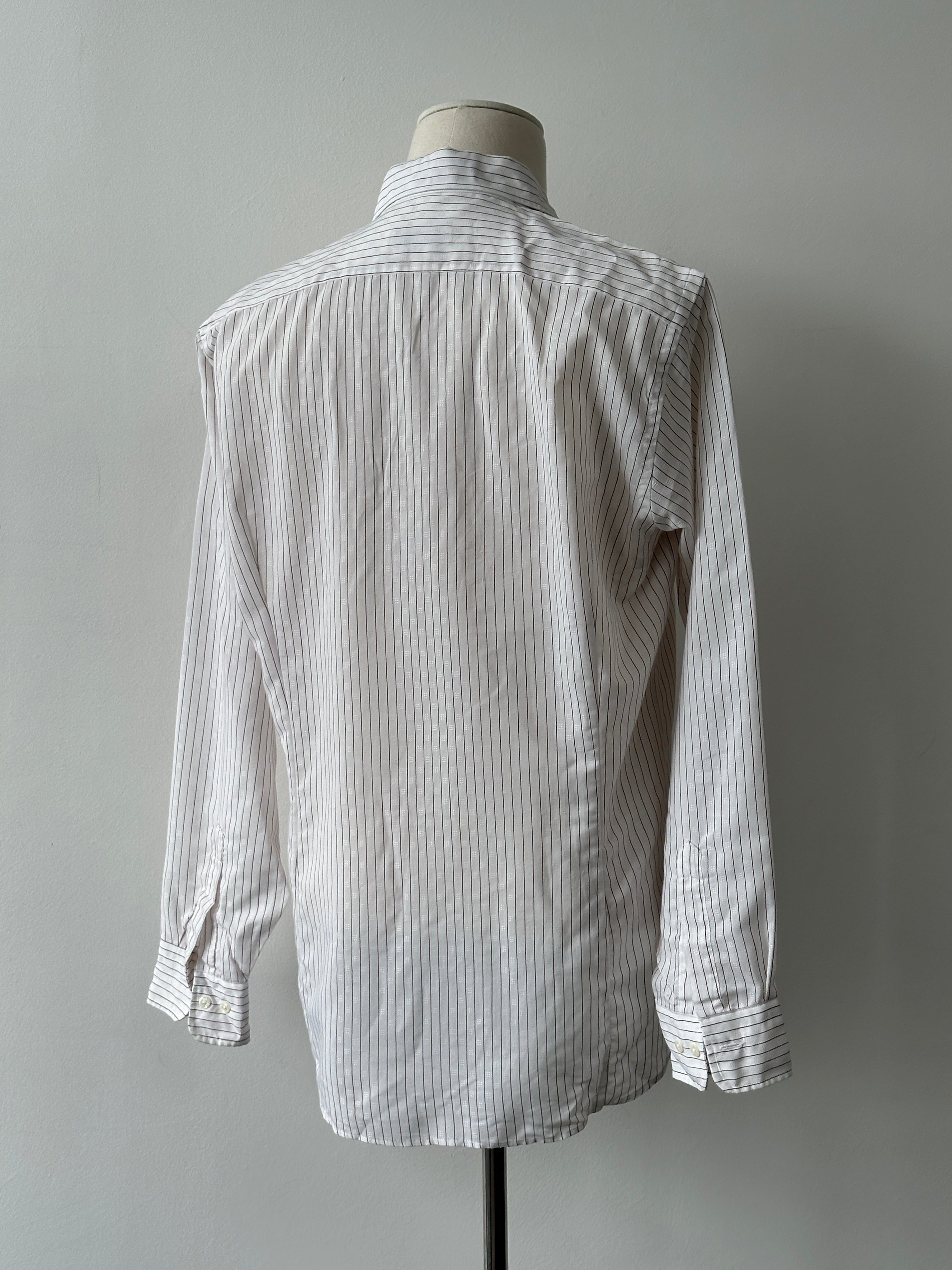 Christian Dior Chemises 1990s Jacquard Striped Shirt - M