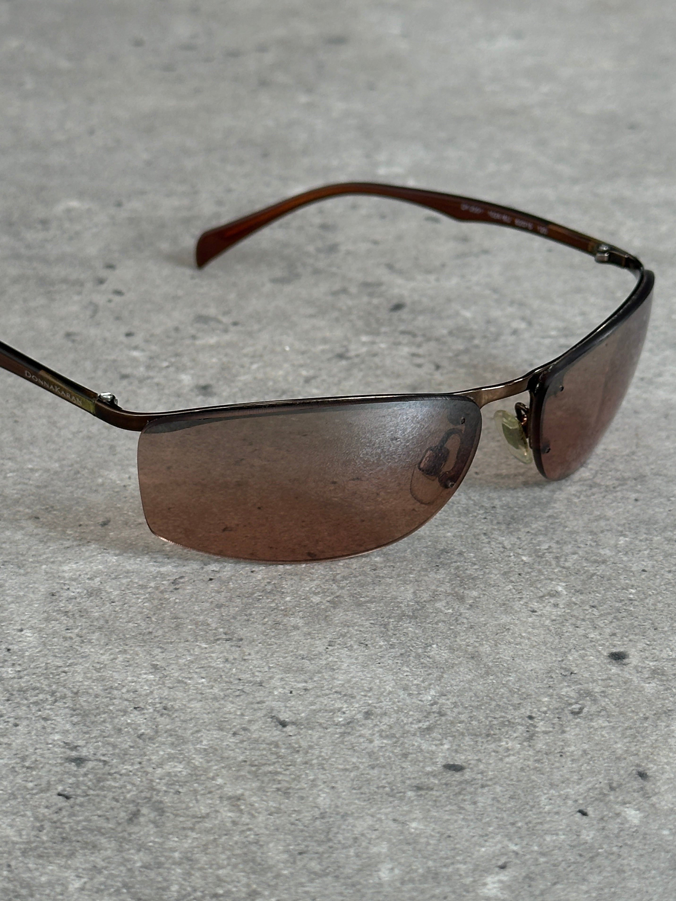 Donna Karan 2000s Rimless Rectangular Sunglasses