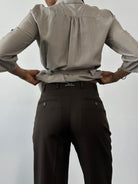 Yves Saint Laurent 1990s Pure Wool High Waisted Tailored Trousers - W28 - SYLK
