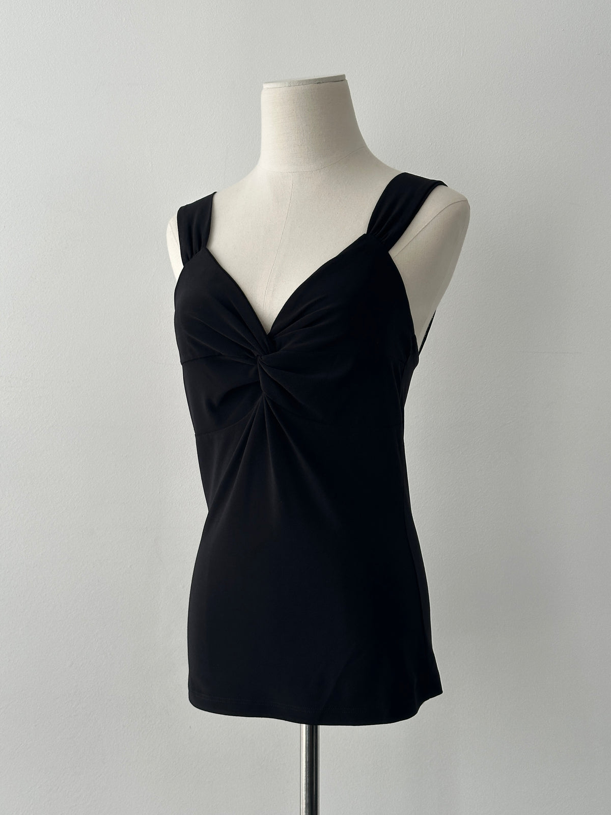 USA Vintage 2000s Twist Front Sleeveless Fitted Top - S