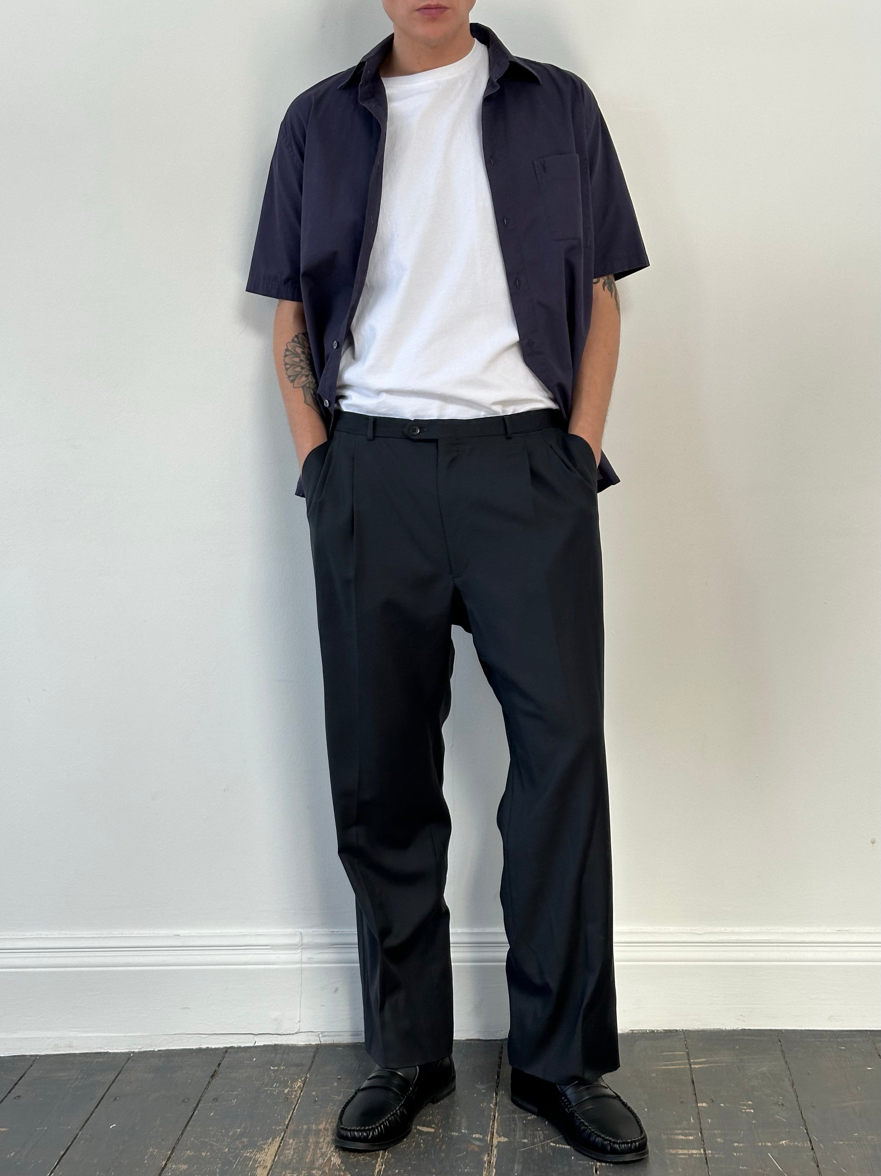 Yves Saint Laurent 1990s Pure Wool Tailored Trouser -