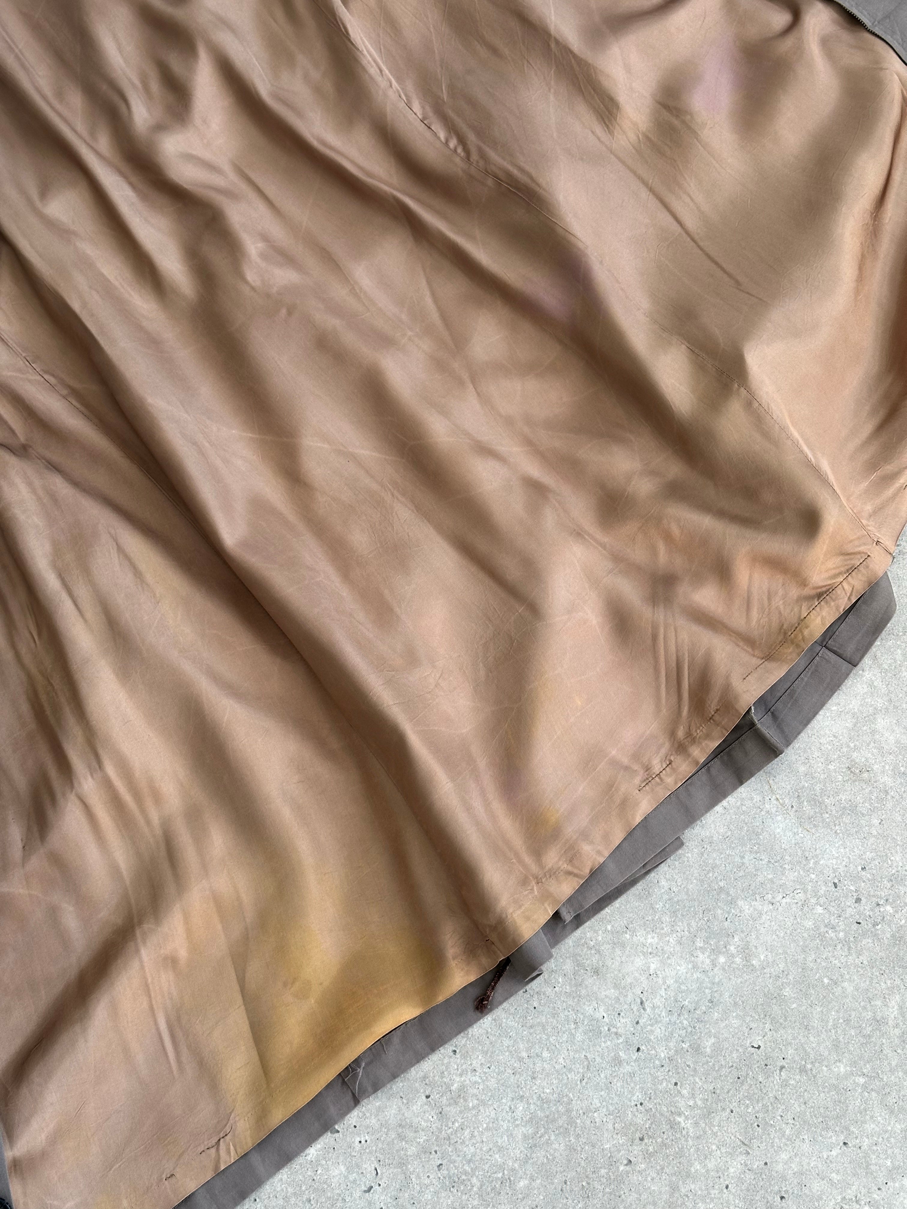 Christian Dior Monsieur 1980s Double Breasted Belted Trench Coat - L