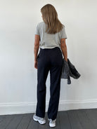 Versace Wool Pinstripe Tailored Trousers - W30 - SYLK