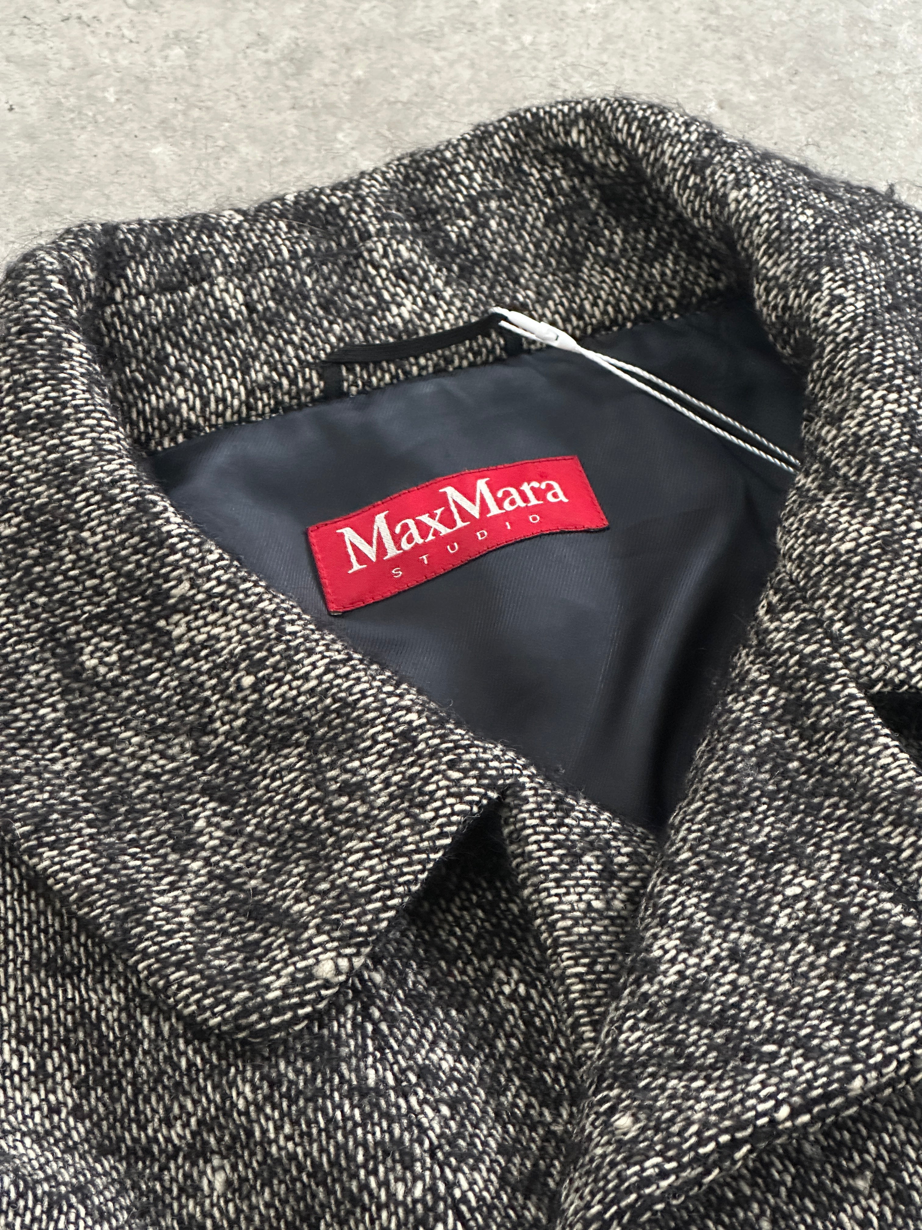 Max Mara Studio Wool Woven Coat - S - SYLK