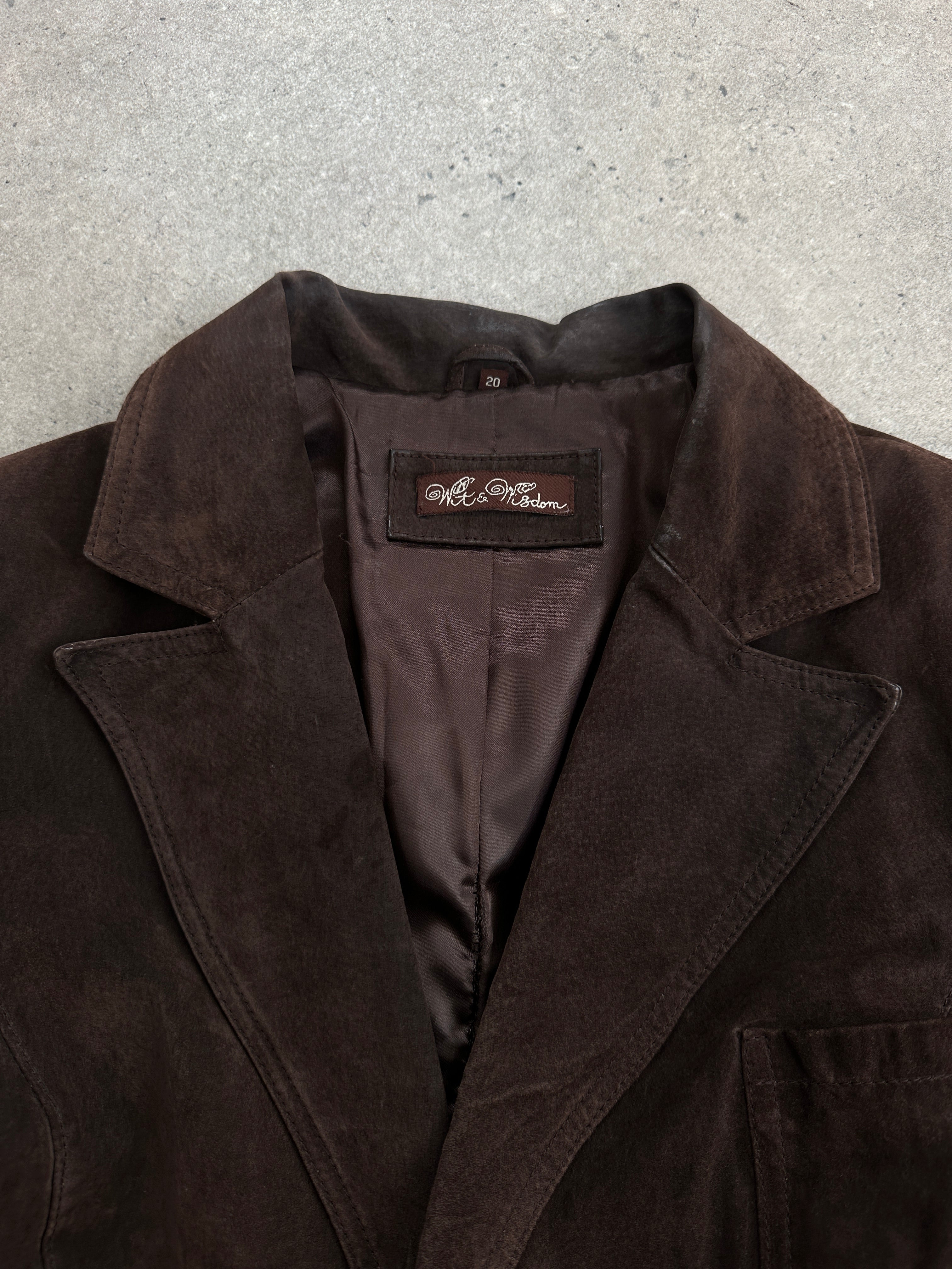 Vintage 1990s Suede Leather Jacket - M