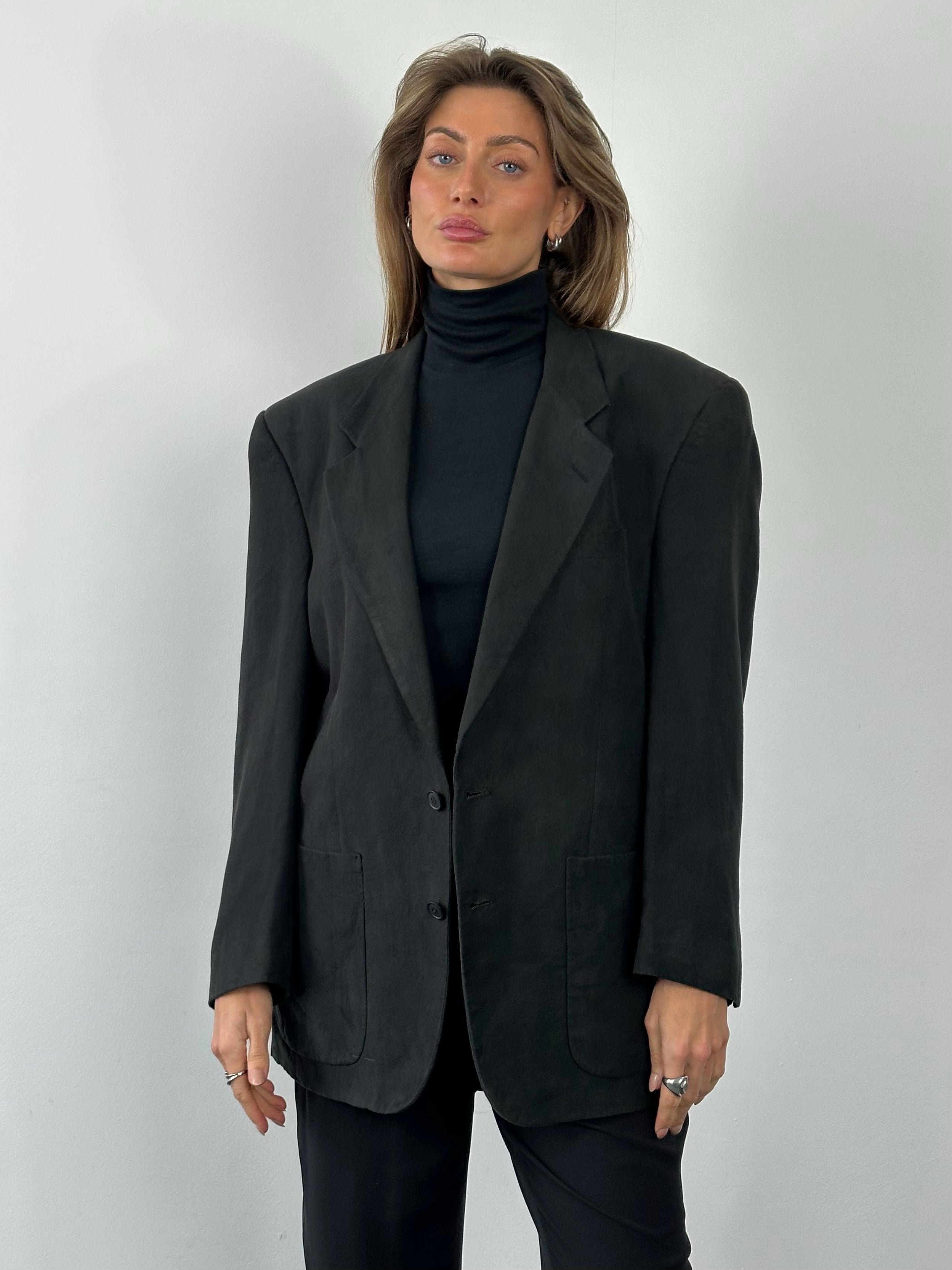 Christian Dior Monsieur 1980s Single Breasted Blazer - 42S/L/XL