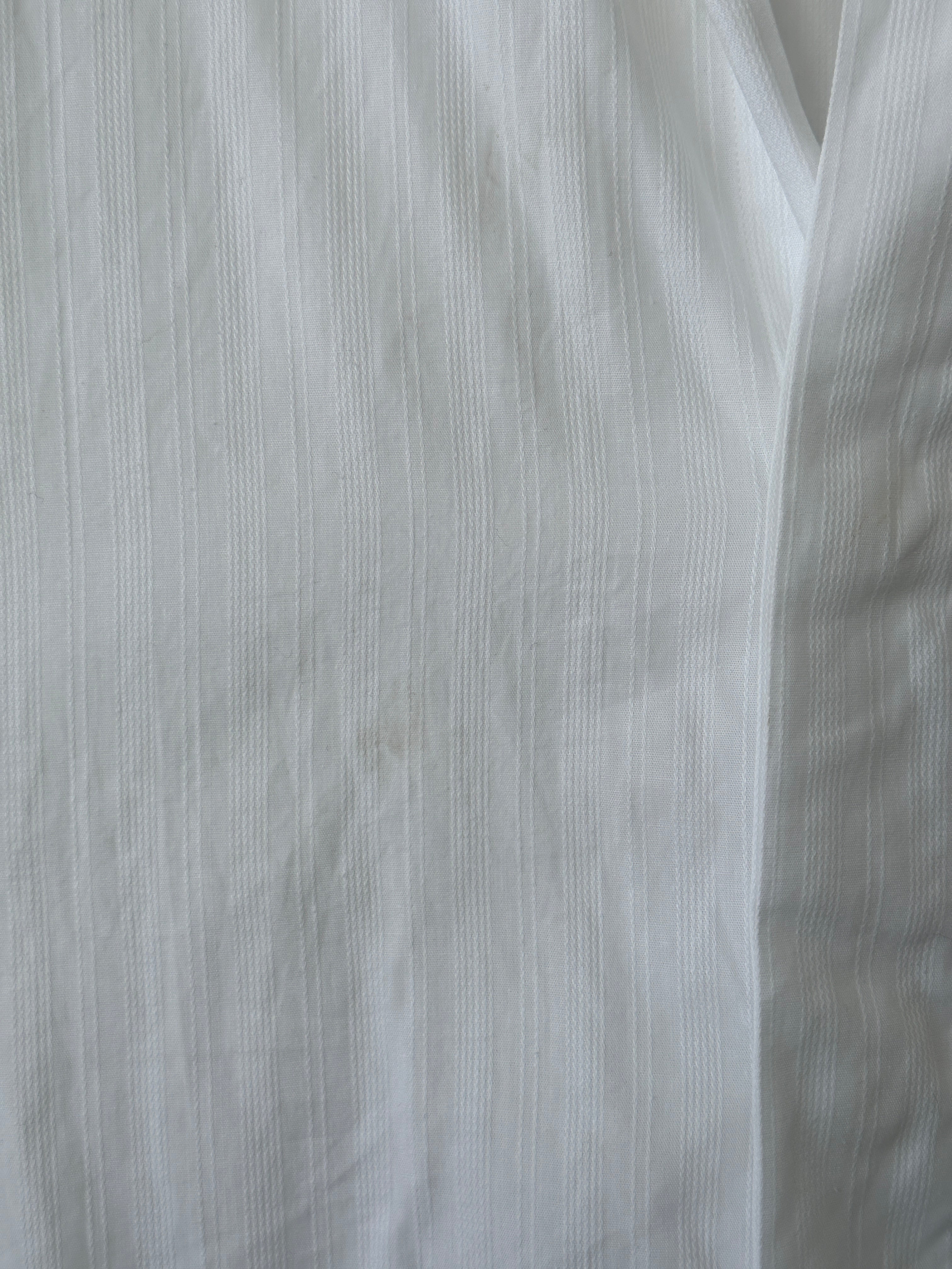 Christian Dior pure cotton stripe dress shirt in XL/XXL size, featuring a classic button-down design and blue and white stripes.