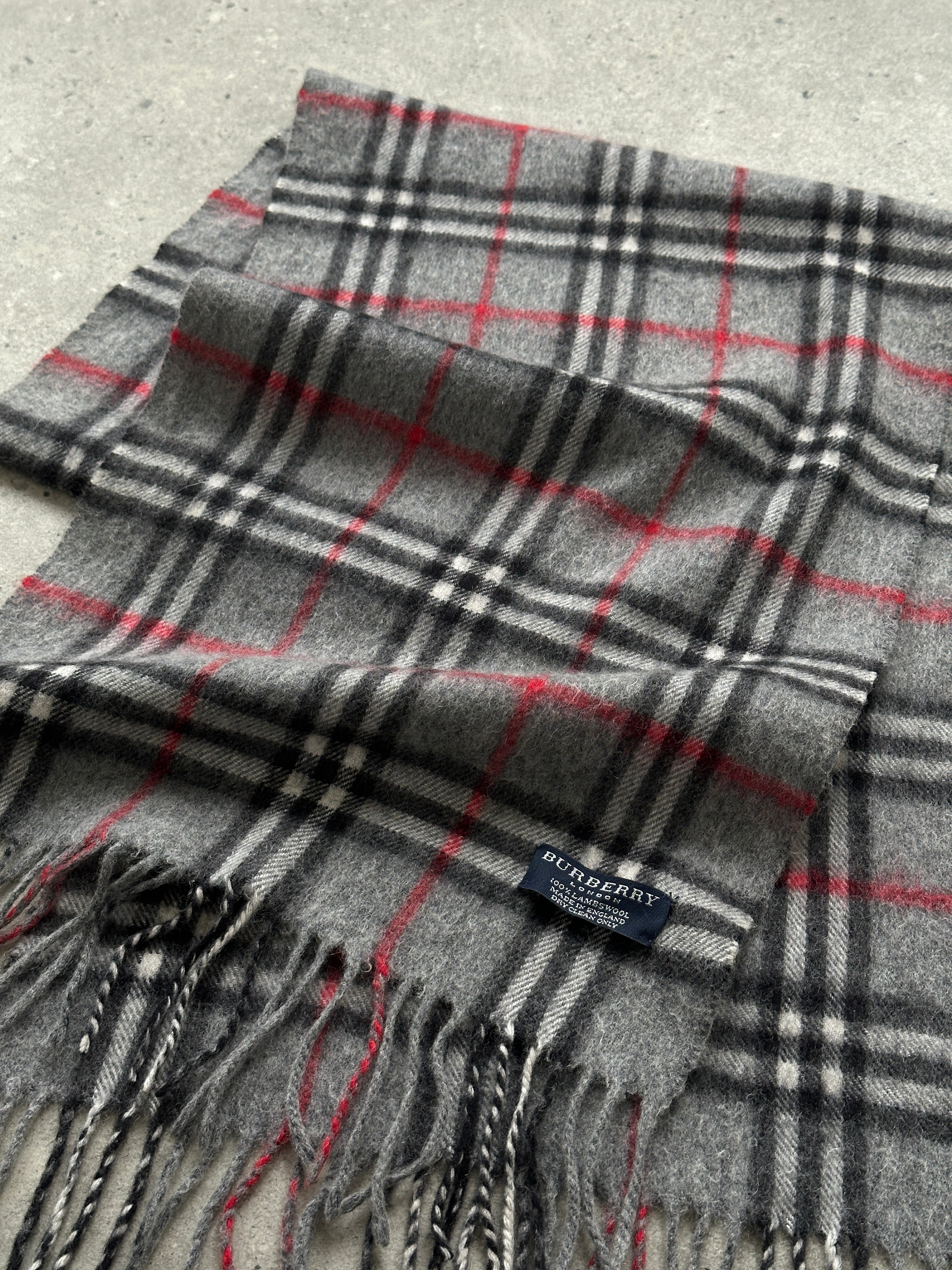 Burberry Pure Lambswool Check Scarf - SYLK