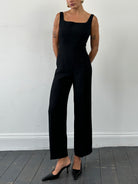 Max Mara Square Neck Jumpsuit - S/M - SYLK